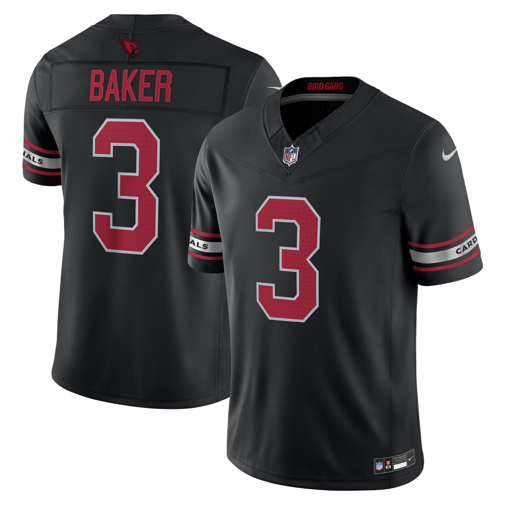 Men's Arizona Cardinals Budda Baker Nike Black Alternate Vapor Fuse Stitched Limited Jersey