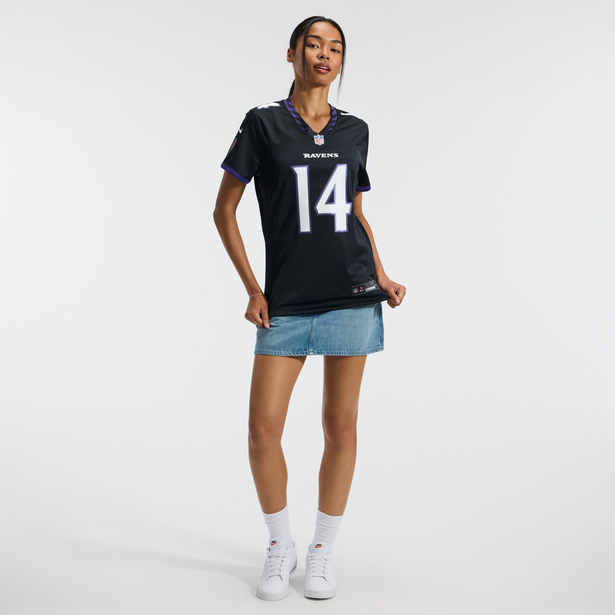 Women's Baltimore Ravens Kyle Hamilton Nike Black Alternate Game Jersey