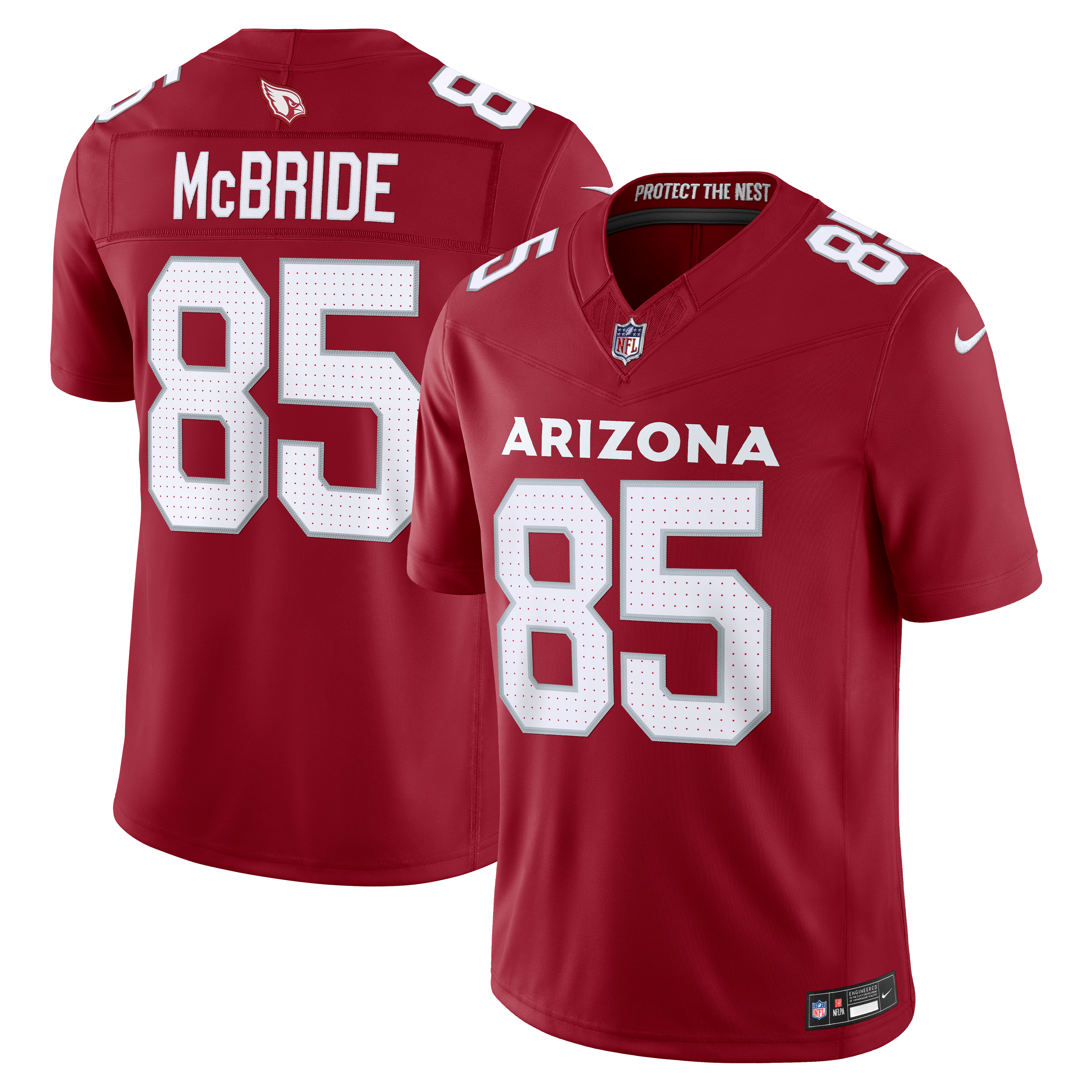 Men's Arizona Cardinals Trey Mcbride Nike Cardinal Team Vapor Fuse Stitched Limited Jersey