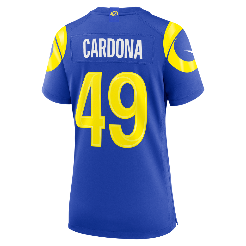 Women's Los Angeles Rams Joe Cardona Nike Royal Team Game Jersey