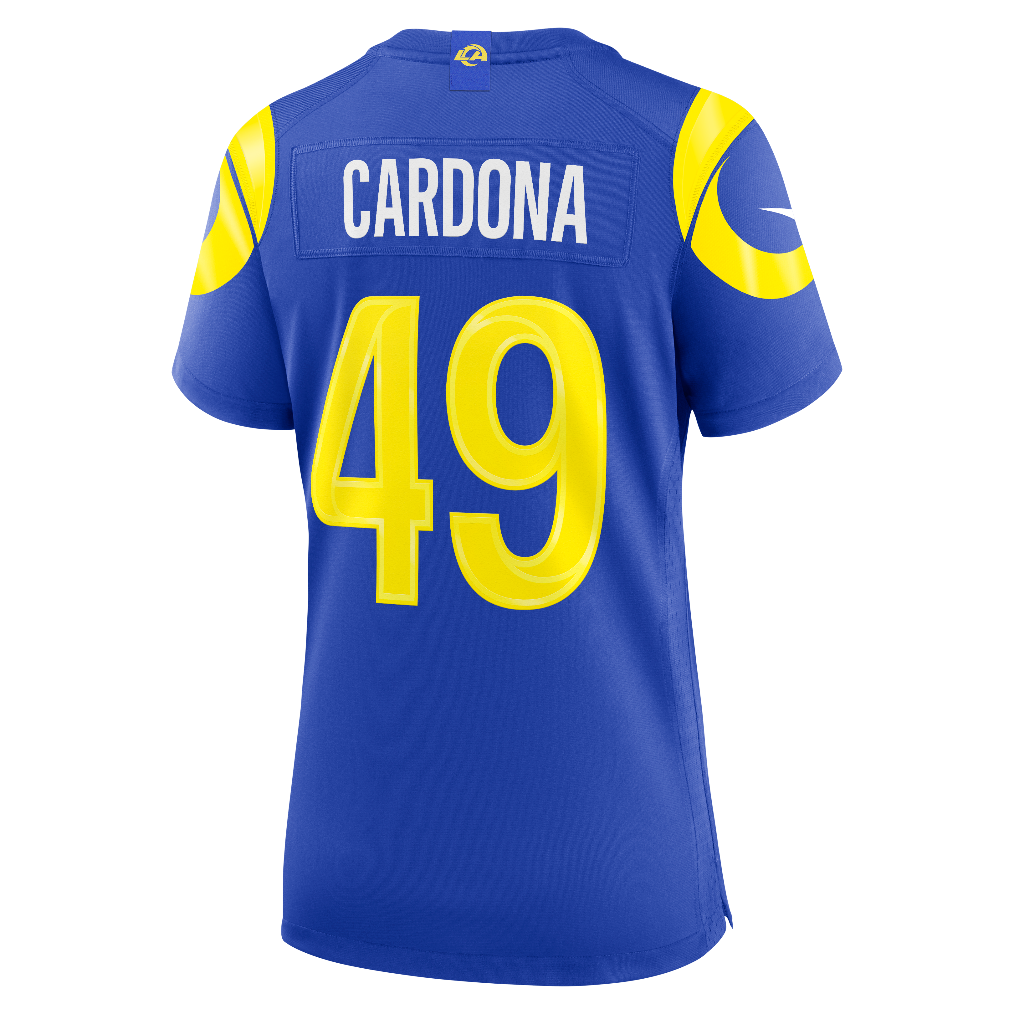 Women's Los Angeles Rams Joe Cardona Nike Royal Team Game Jersey