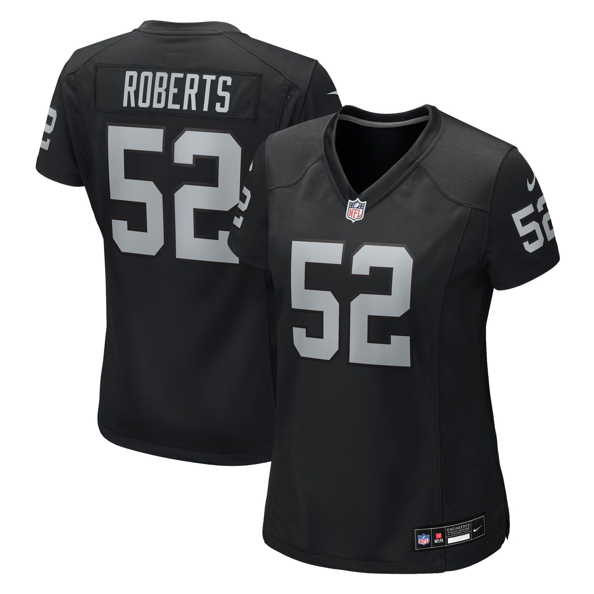 Women's Las Vegas Raiders Elandon Roberts Nike Black Team Game Jersey