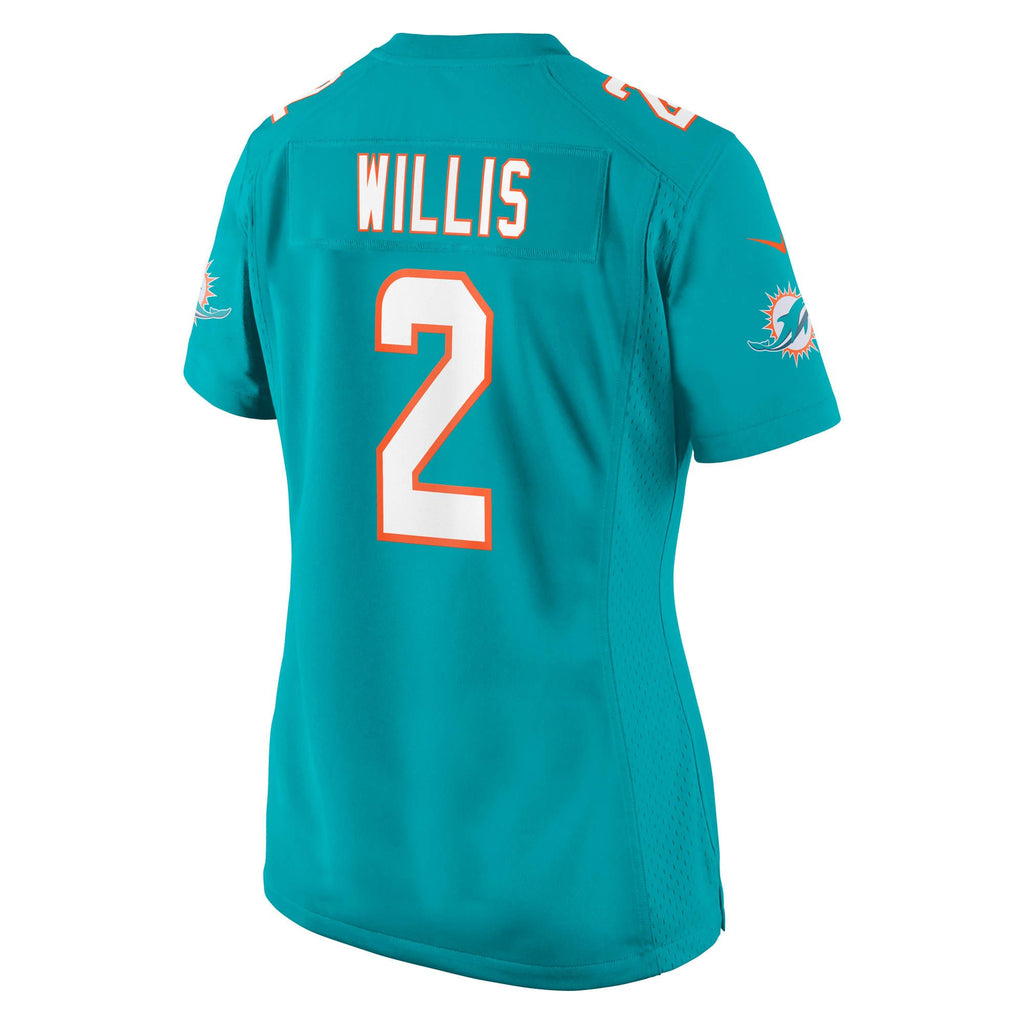 Women's Miami Dolphins Malik Willis Nike Aqua Game Jersey
