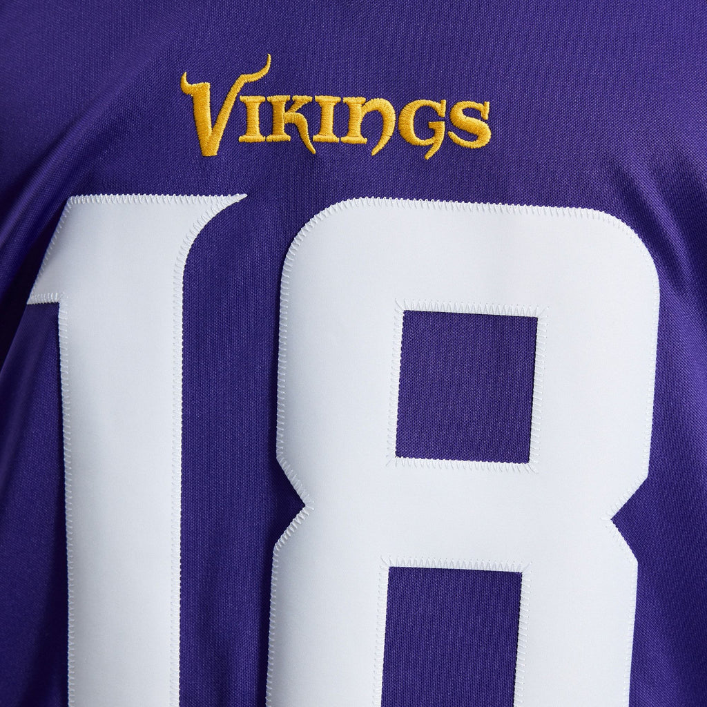 Men's Minnesota Vikings Justin Jefferson Nike Purple Team Vapor Fuse Stitched Limited Jersey