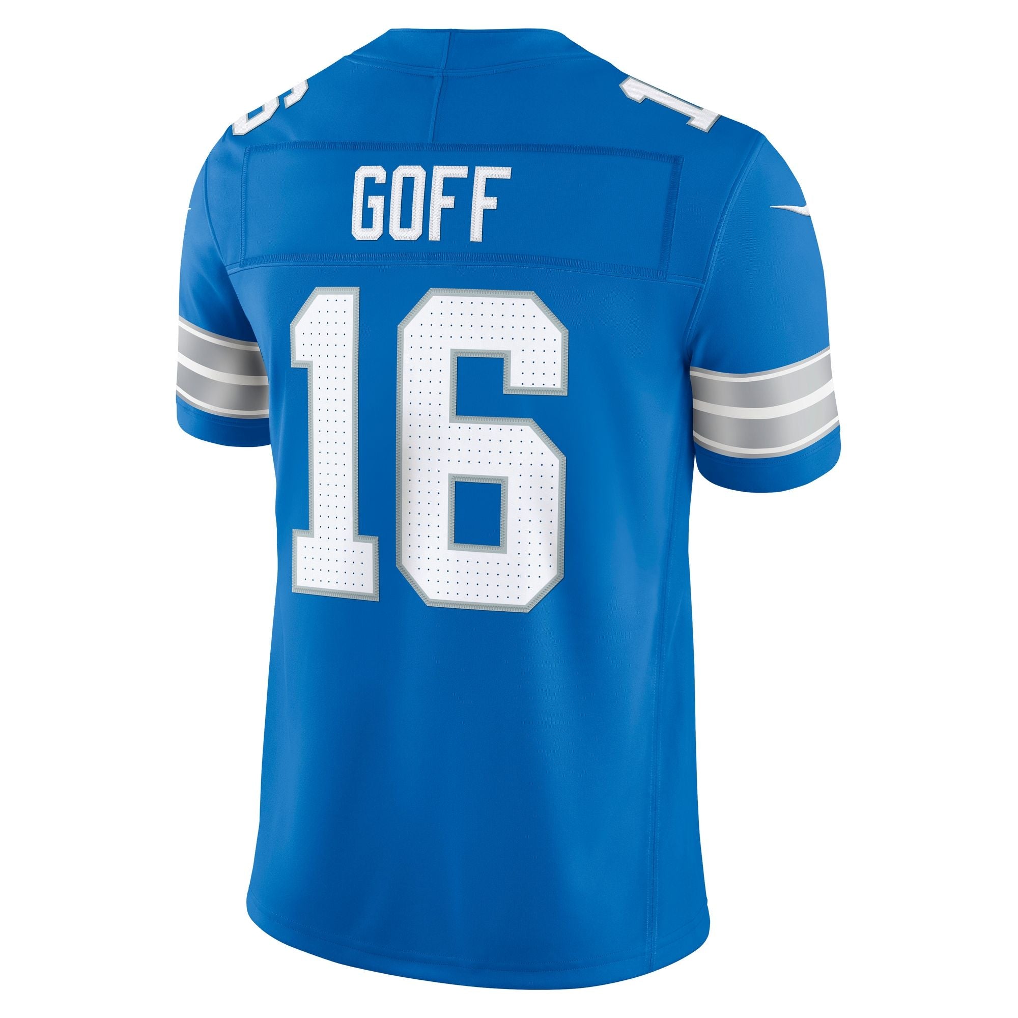 Men's Detroit Lions Jared Goff Nike Blue Team Vapor Fuse Stitched Limited Jersey