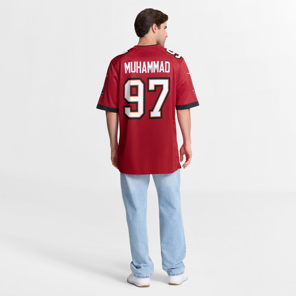 Men's Tampa Bay Buccaneers Al Quadin Muhammad Nike Red Team Game Jersey