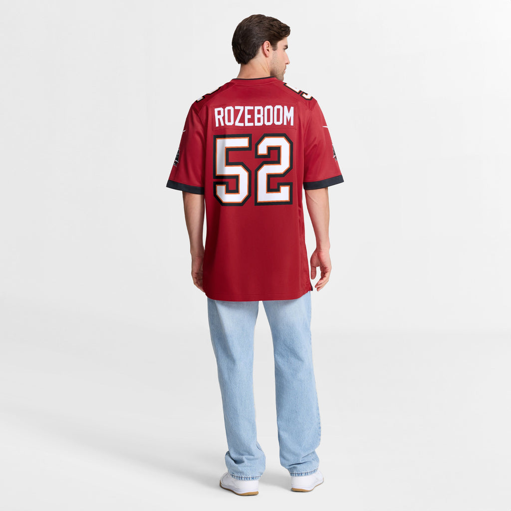 Men's Tampa Bay Buccaneers Christian Rozeboom Nike Red Team Game Jersey
