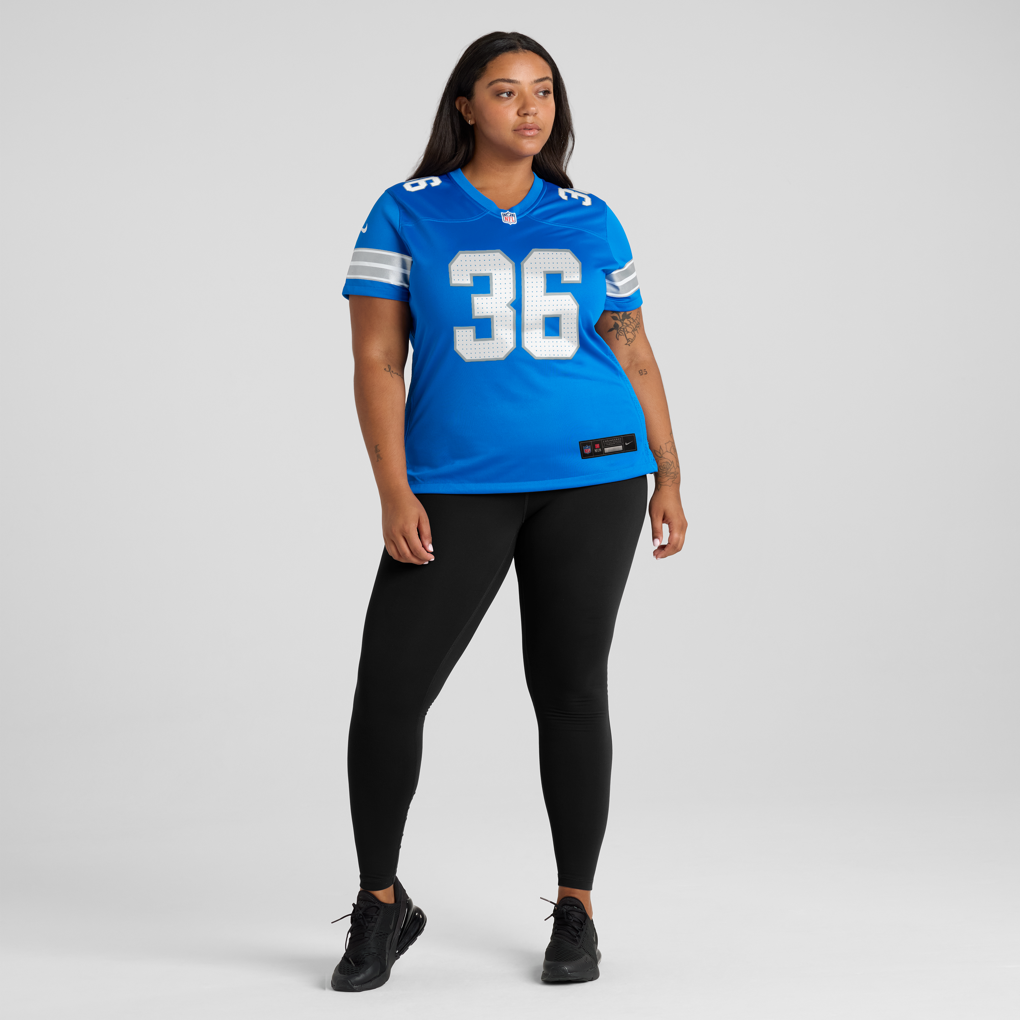 Women's Detroit Lions Chuck Clark Nike Blue Team Game Jersey