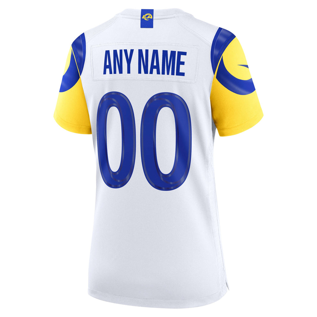 Women's Los Angeles Rams Nike White Custom Game Jersey
