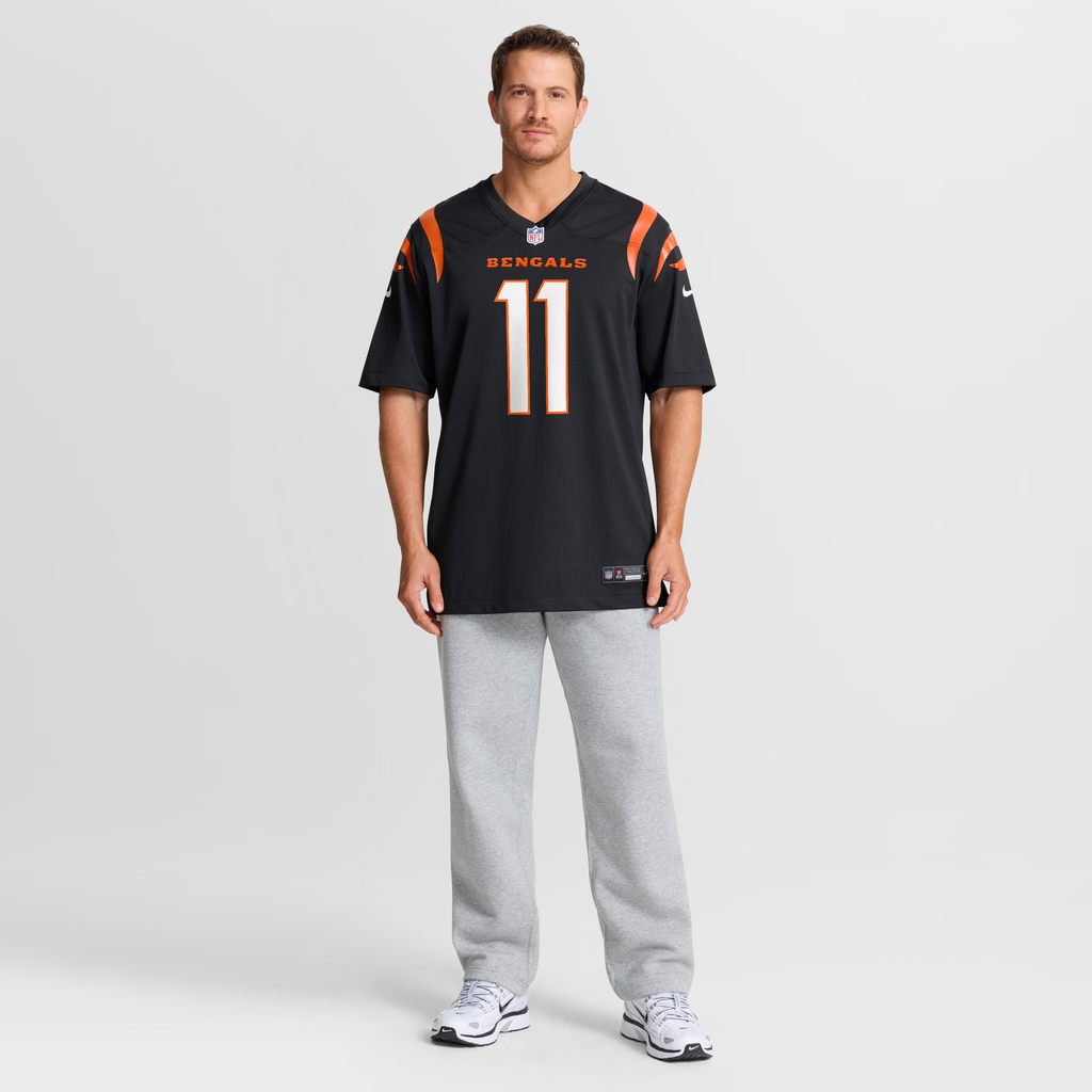 Men's Cincinnati Bengals Josh Johnson Nike Black Team Game Jersey