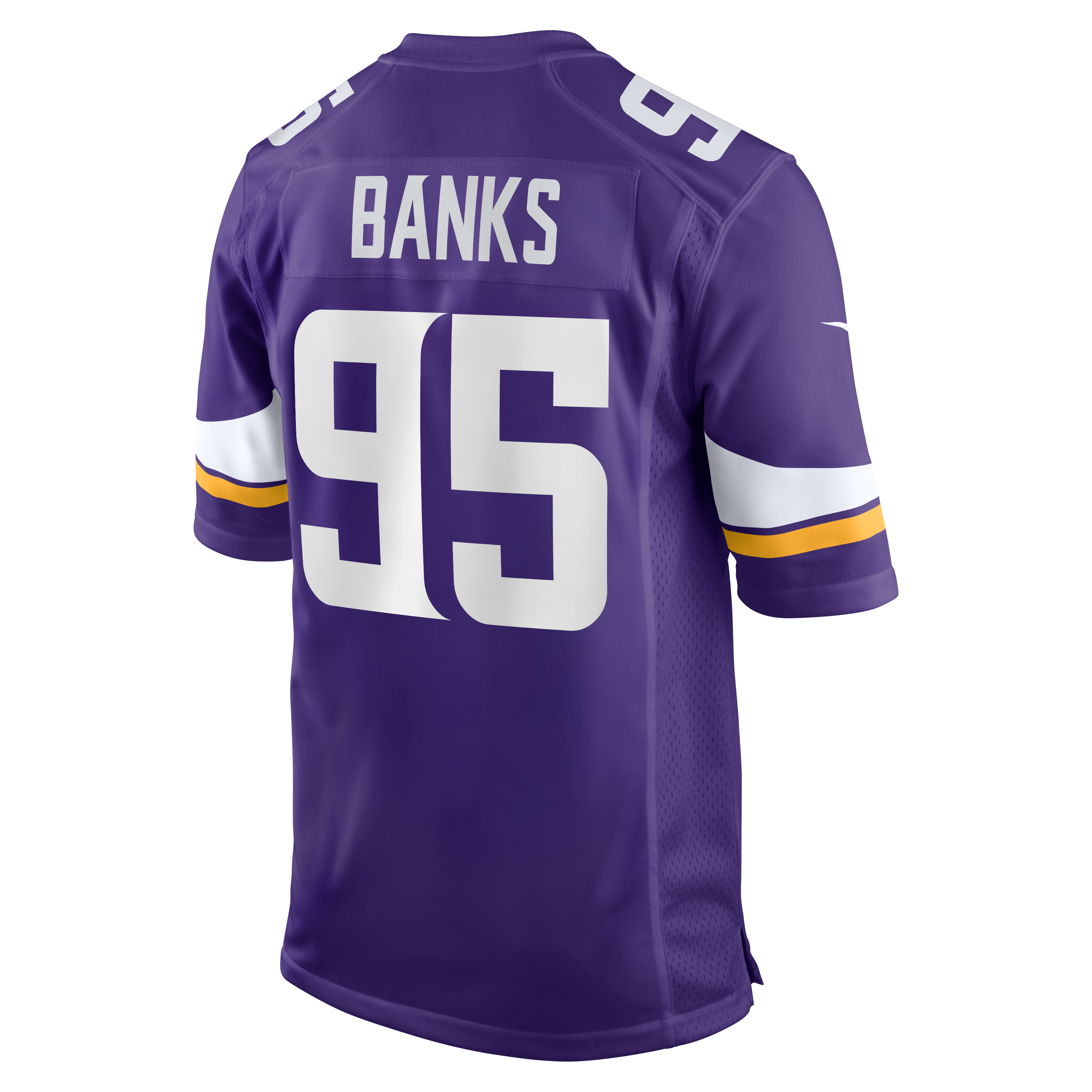 Men's Minnesota Vikings Caleb Banks Nike Purple 2026 Nfl Draft First Round Pick No 18 Team Game Jersey