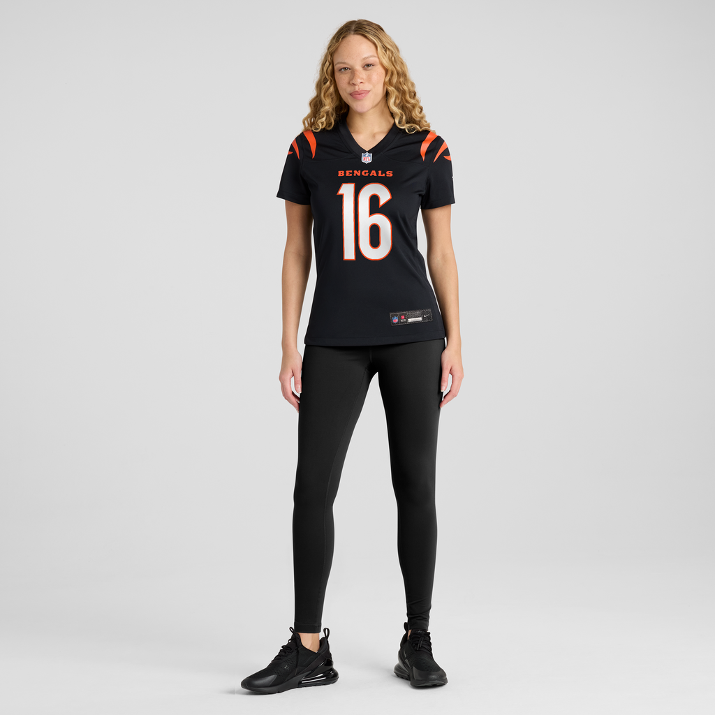 Women's Cincinnati Bengals Joe Flacco Nike Black Team Game Jersey