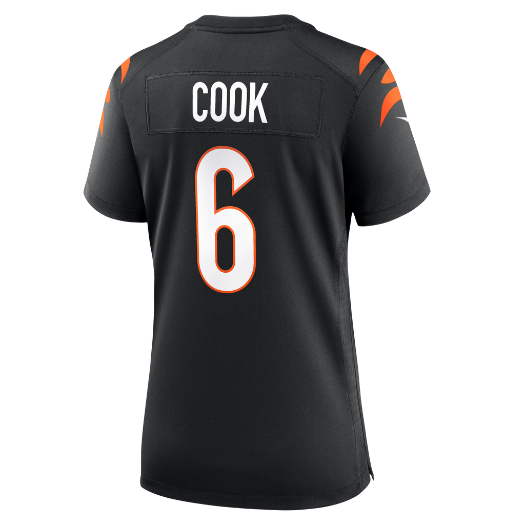 Women's Cincinnati Bengals Bryan Cook Nike Black Team Game Jersey