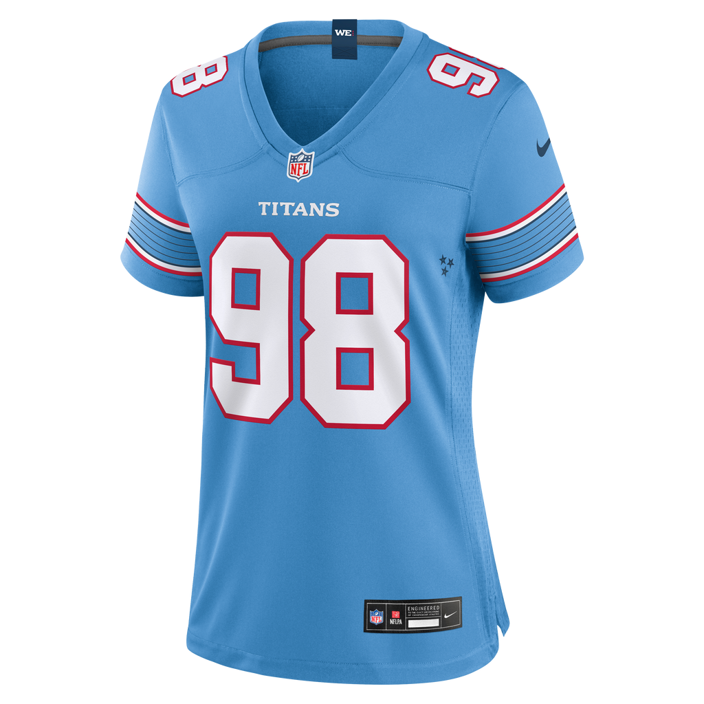 Women's Tennessee Titans Jeffery Simmons Nike Light Blue Game Jersey
