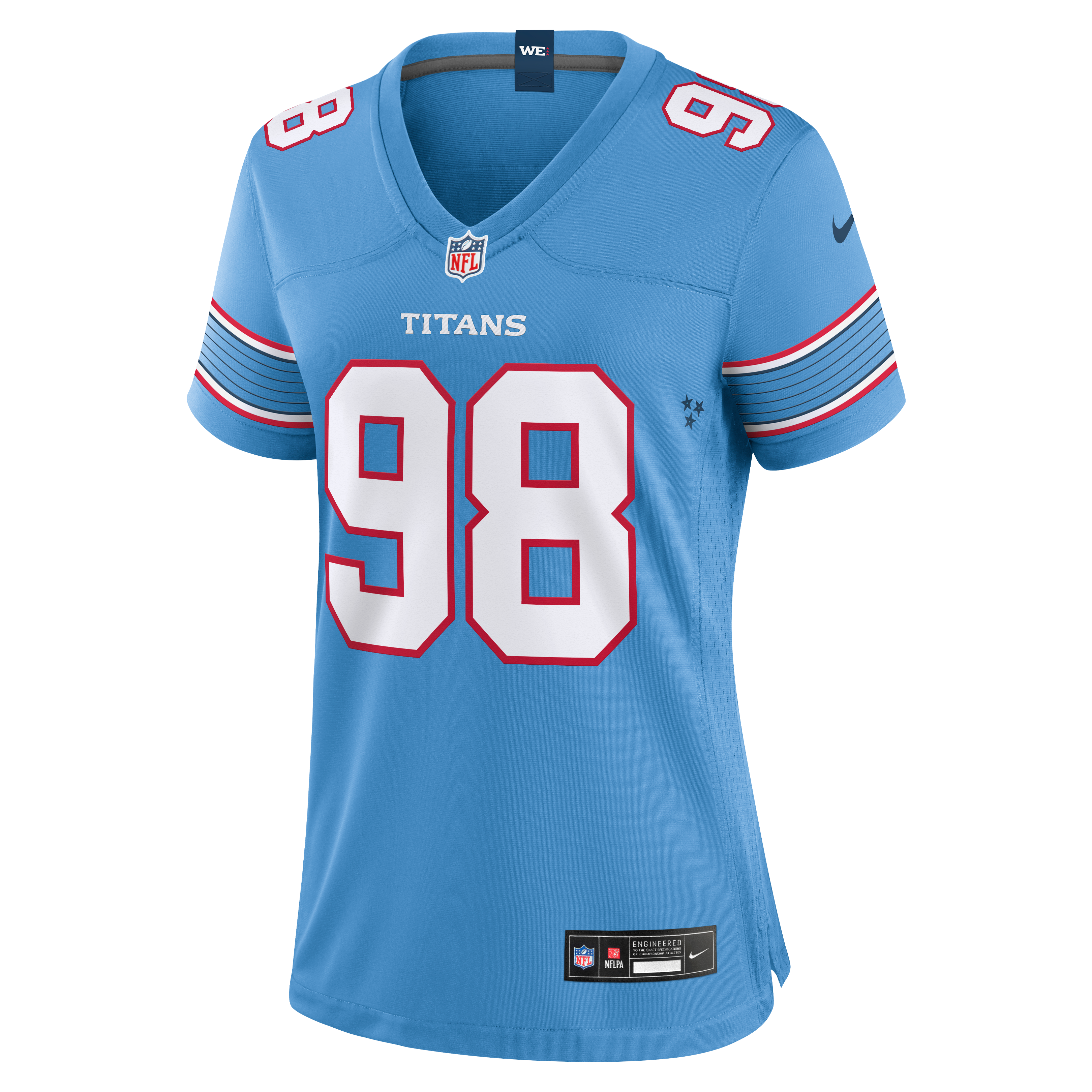 Women's Tennessee Titans Jeffery Simmons Nike Light Blue Game Jersey