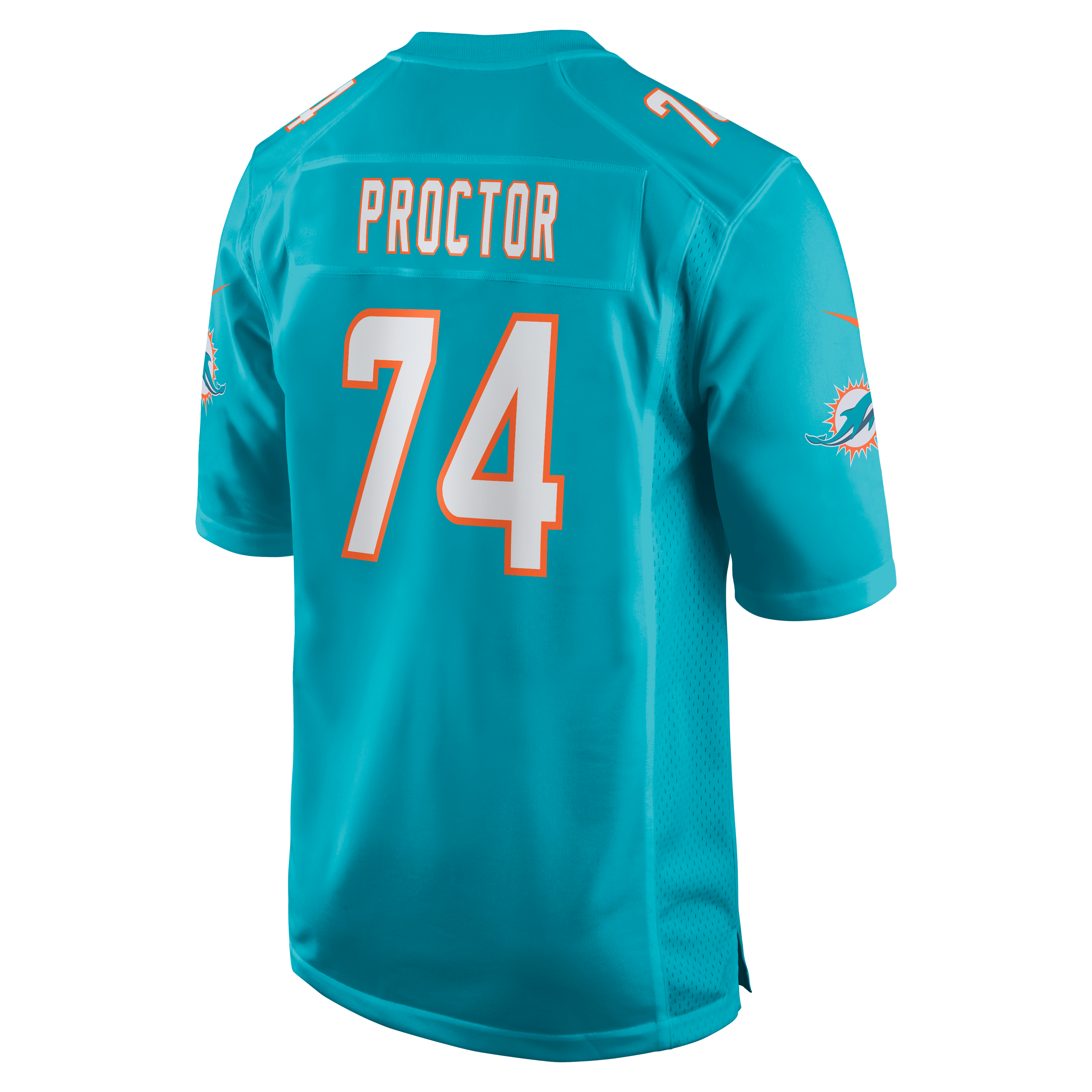 Men's Miami Dolphins Kayden Proctor Nike Aqua 2026 Nfl Draft First Round Pick No 12 Team Game Jersey