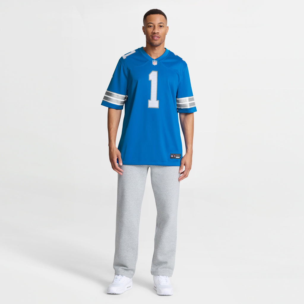 Men's Detroit Lions Blake Miller Nike Blue 2026 Nfl Draft First Round Pick No 17 Team Game Jersey