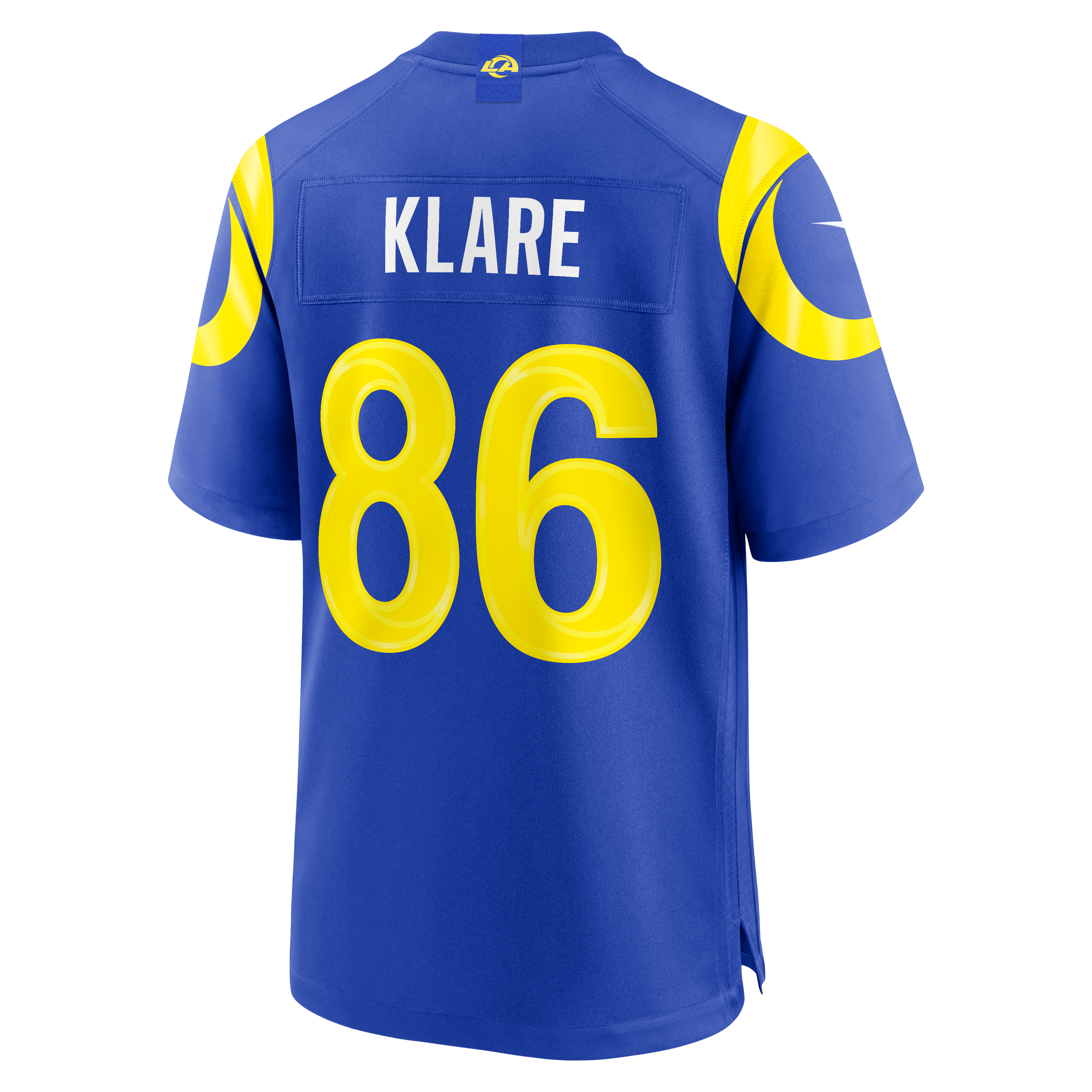 Men's Los Angeles Rams Max Klare Nike Royal Team Game Jersey