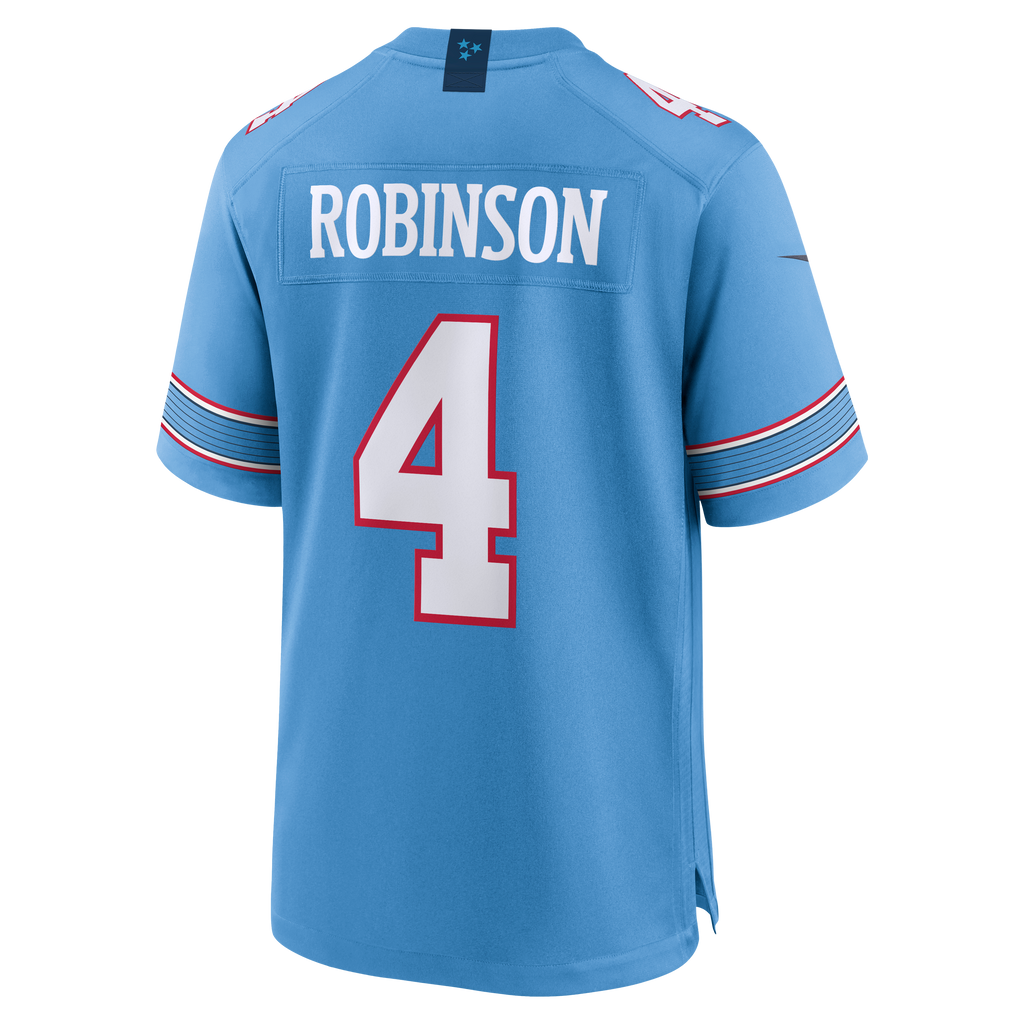 Men's Tennessee Titans Wandale Robinson Nike Light Blue Team Game Jersey