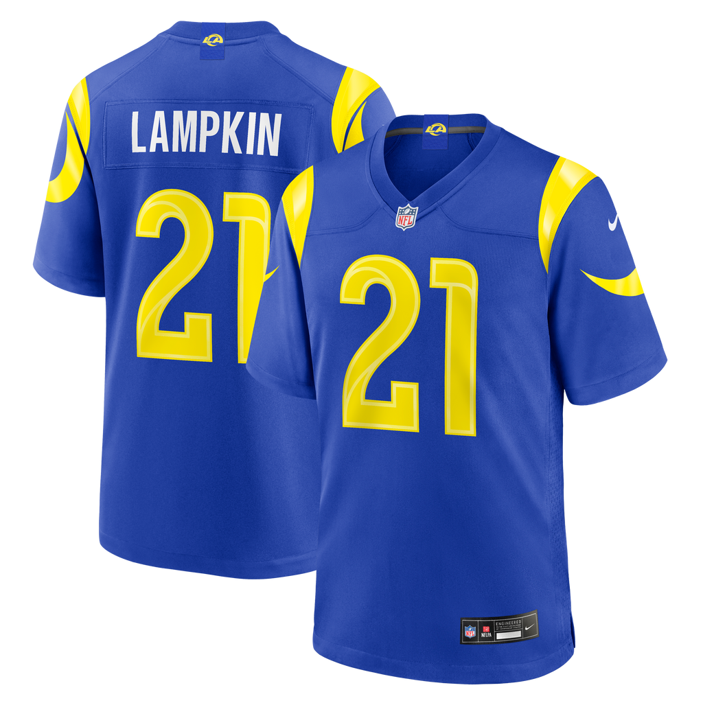 Men's Los Angeles Rams Cam Lampkin Nike Royal Team Game Jersey