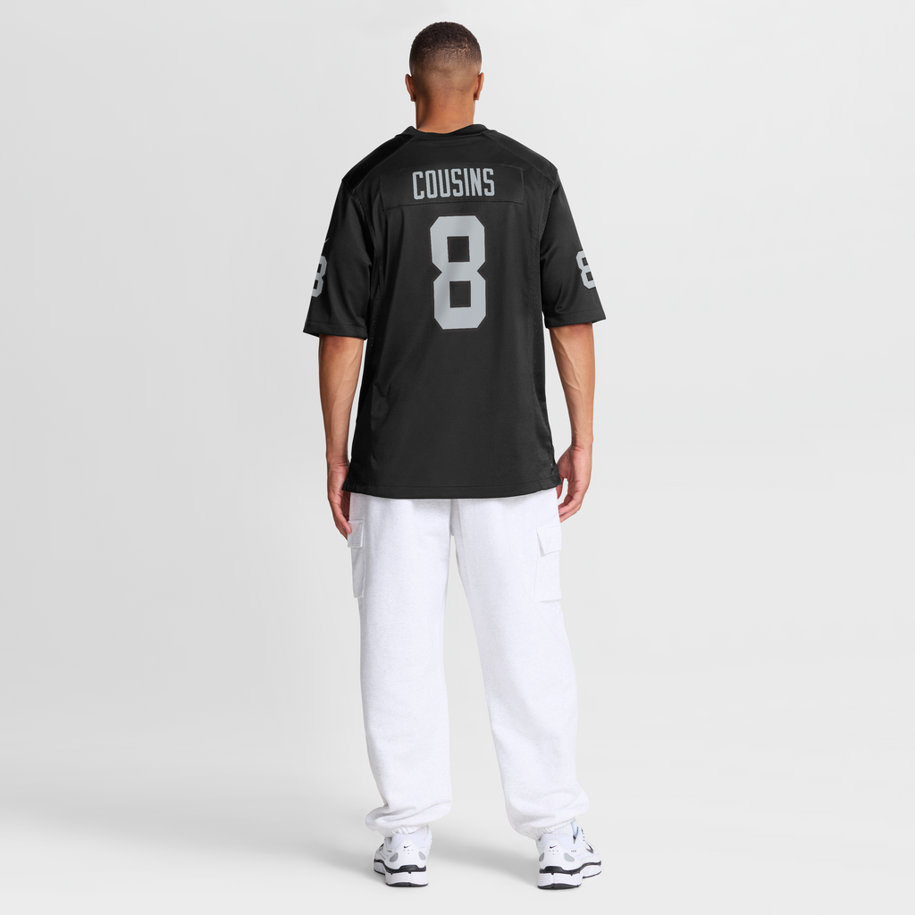 Men's Las Vegas Raiders Kirk Cousins Nike Black Team Game Jersey