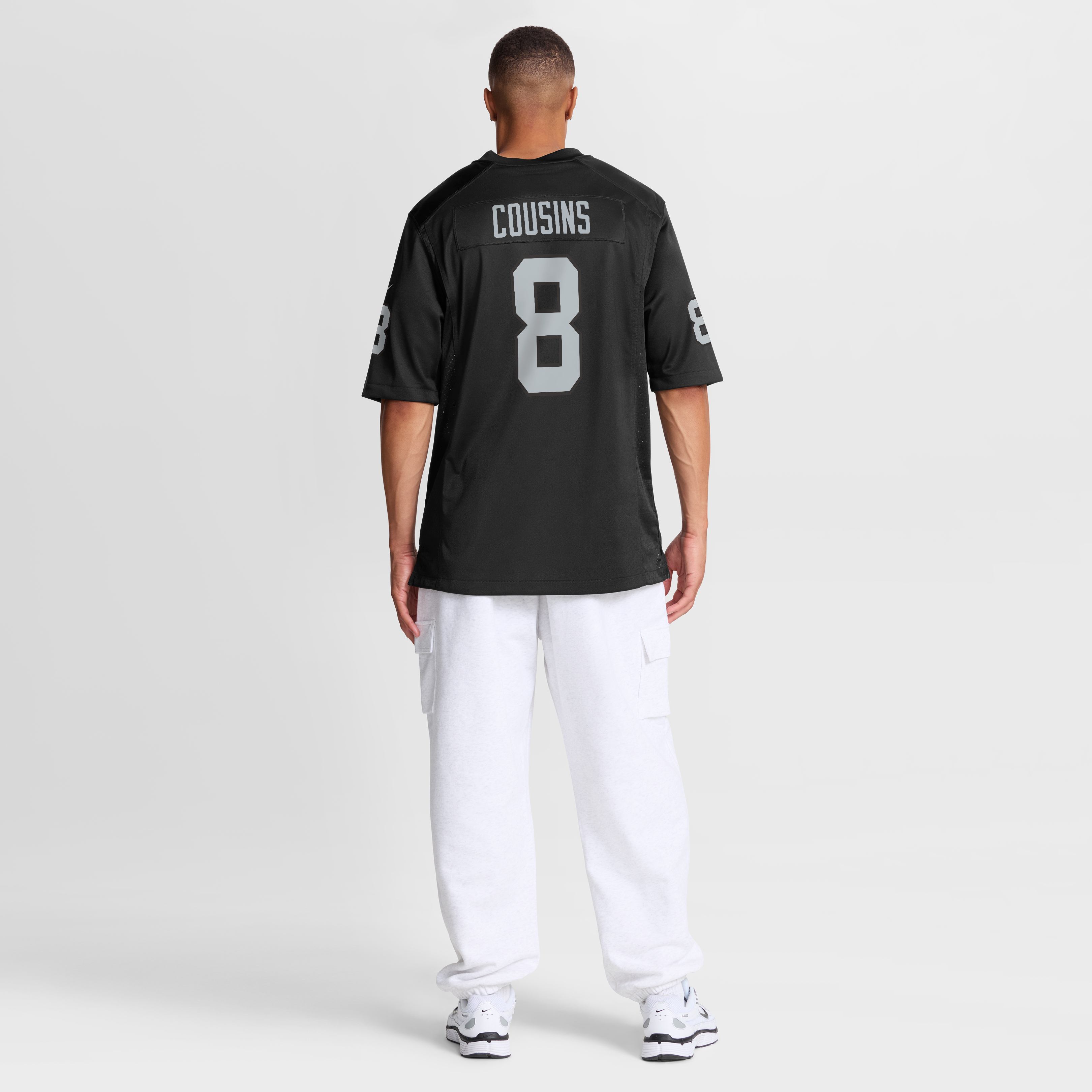 Men's Las Vegas Raiders Kirk Cousins Nike Black Team Game Jersey