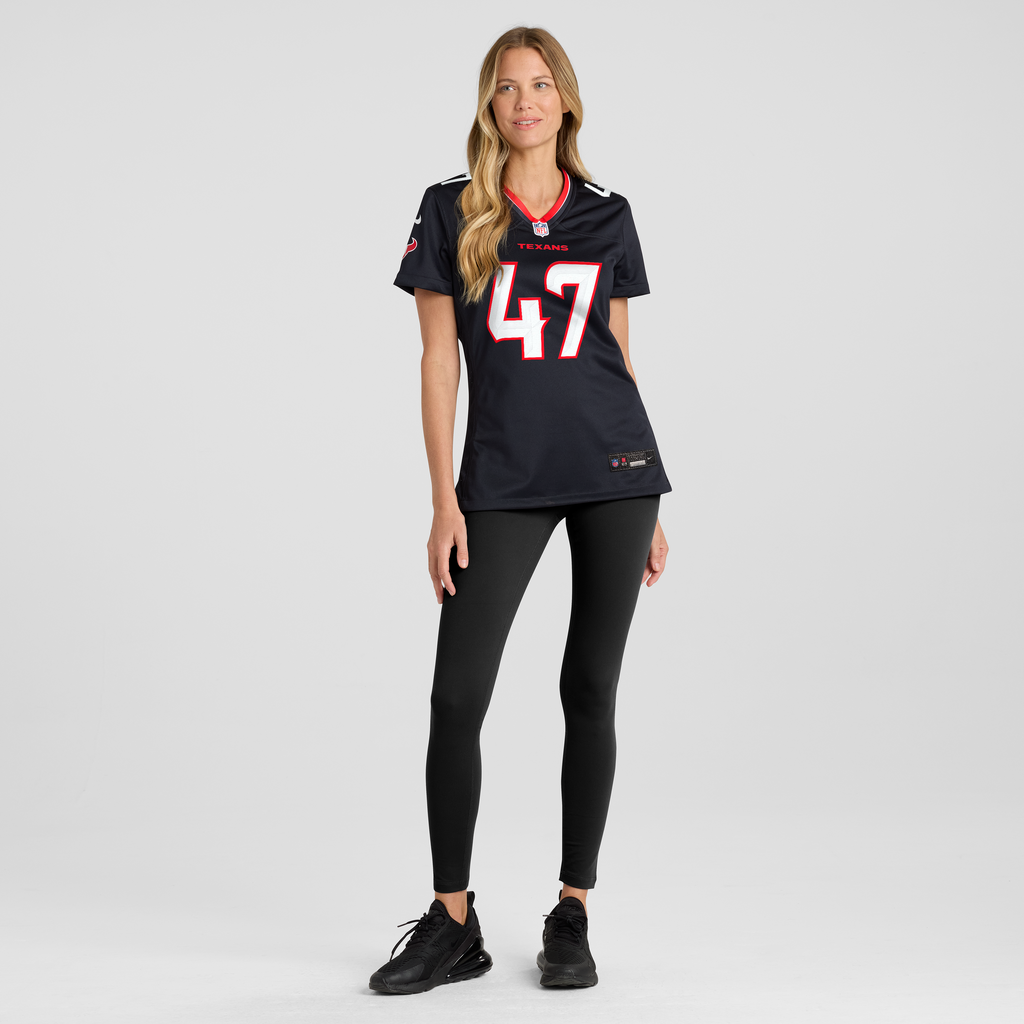 Women's Houston Texans Louis Hansen Nike Navy Team Game Jersey