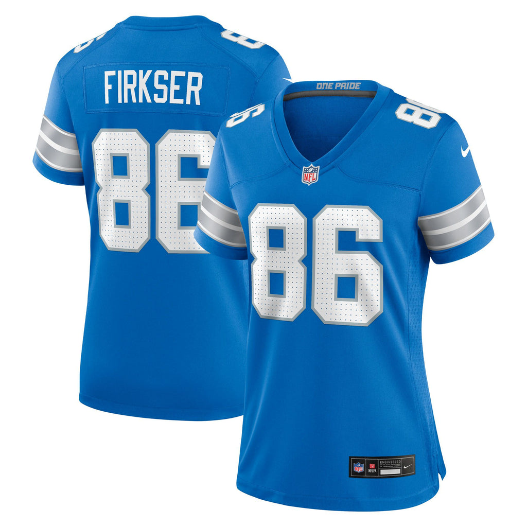 Women's Detroit Lions Anthony Firkser Nike Blue Team Game Jersey