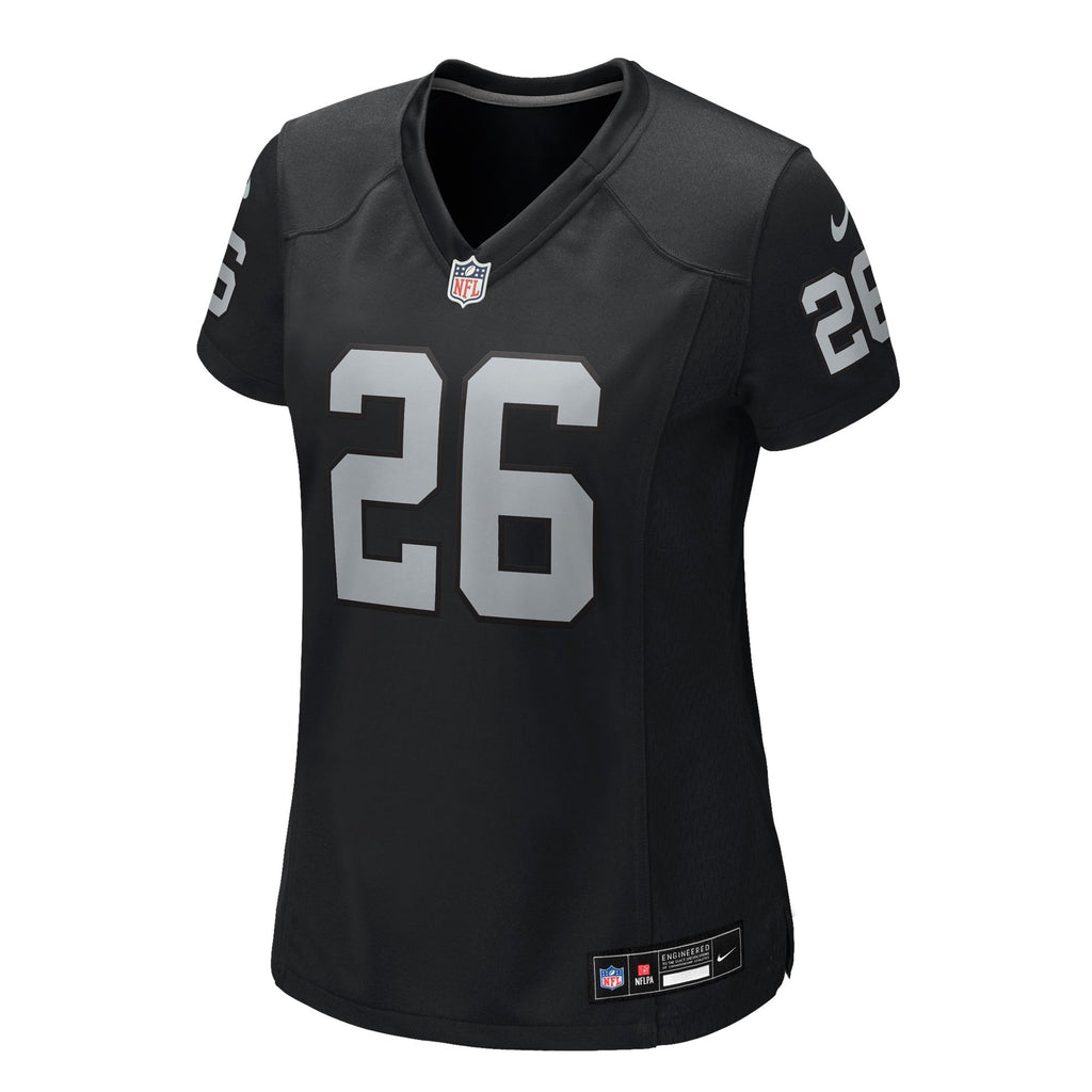 Women's Las Vegas Raiders Darien Porter Nike Black Team Game Jersey