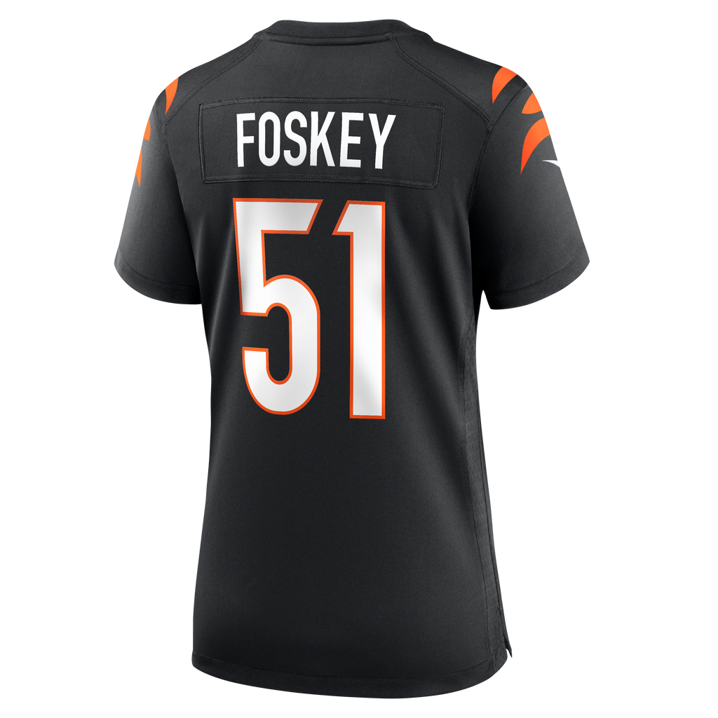 Women's Cincinnati Bengals Isaiah Foskey Nike Black Team Game Jersey