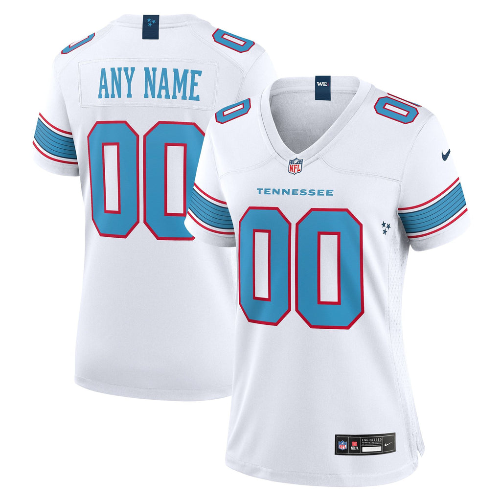 Women's Tennessee Titans Nike White Game Custom Jersey