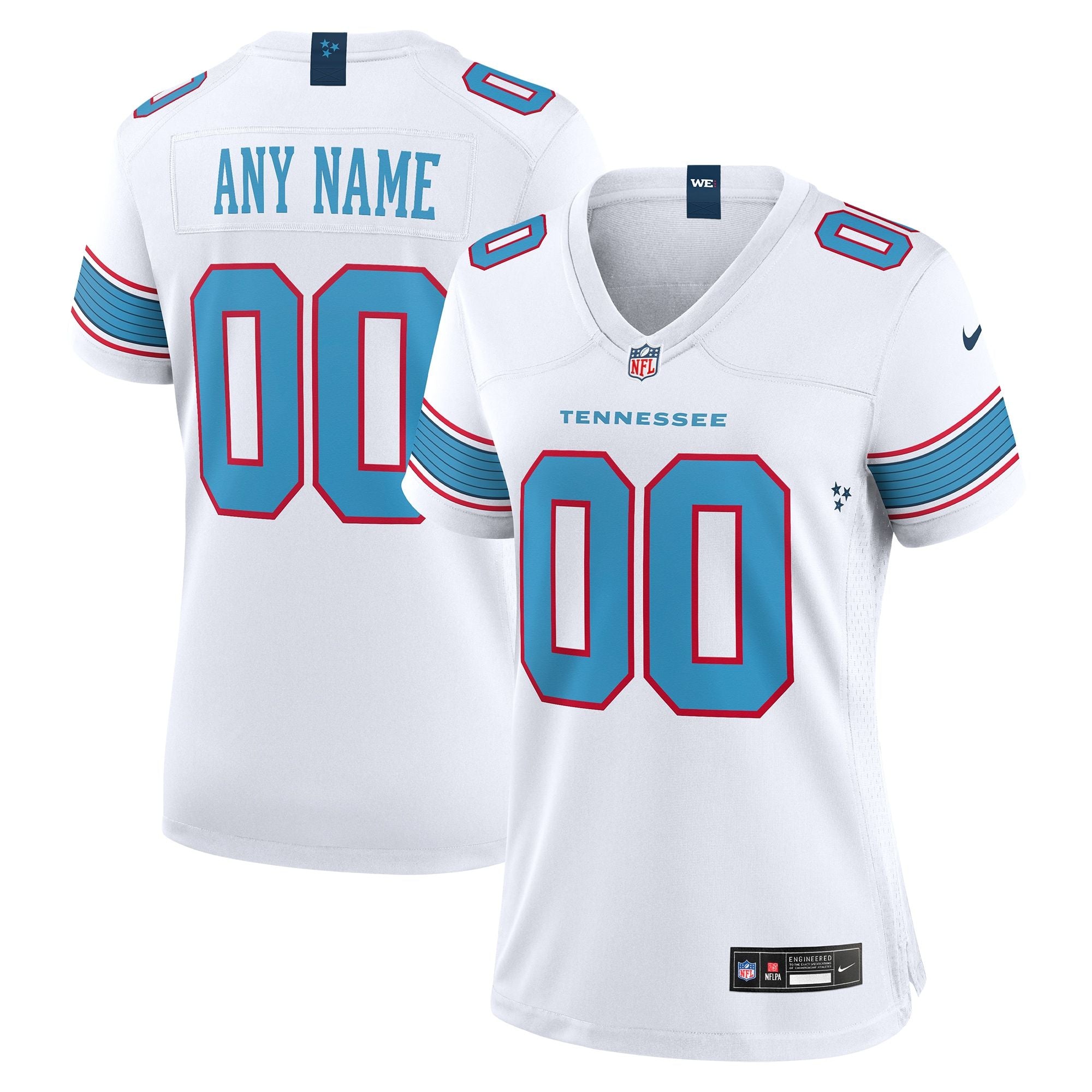 Women's Tennessee Titans Nike White Game Custom Jersey