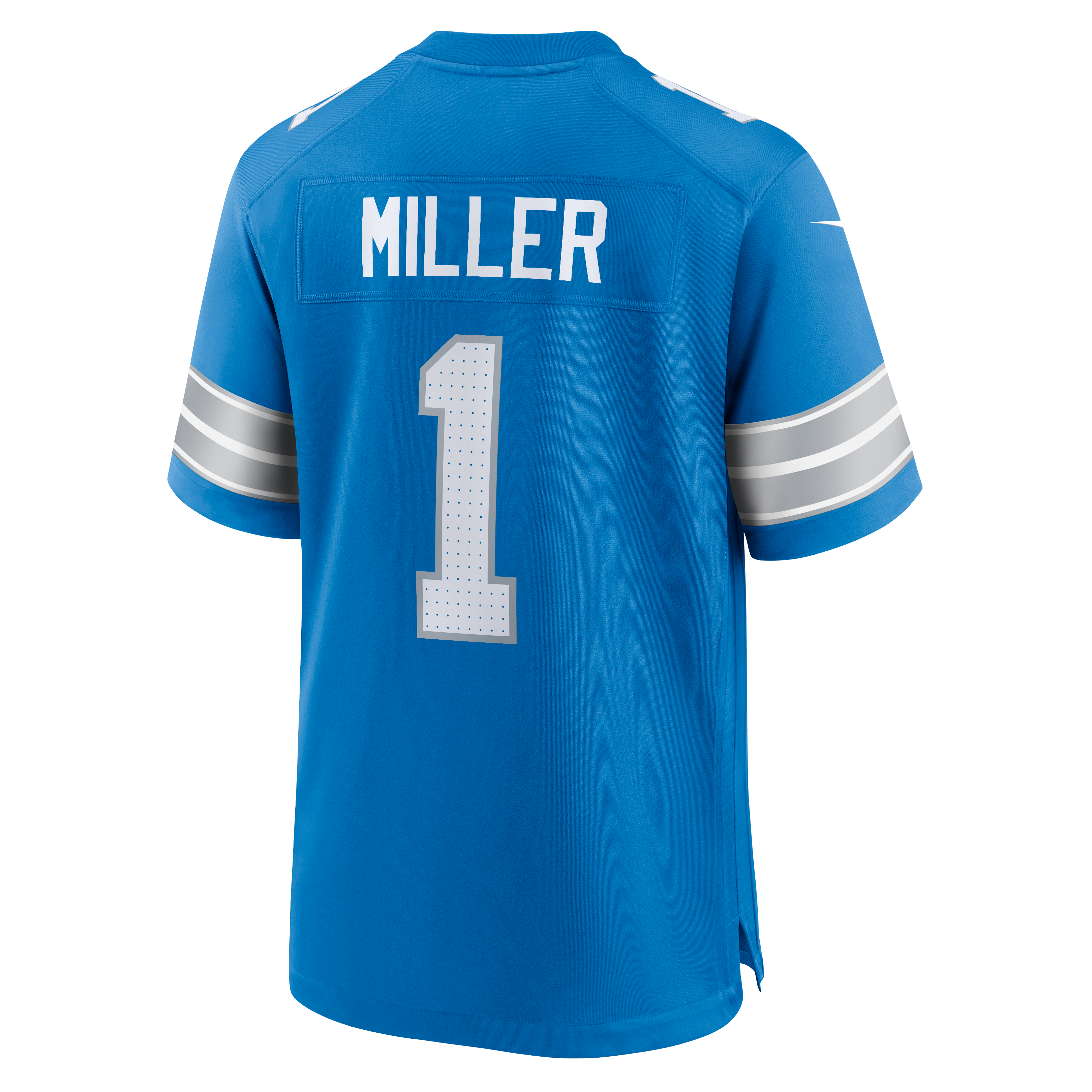 Men's Detroit Lions Blake Miller Nike Blue 2026 Nfl Draft First Round Pick No 17 Team Game Jersey