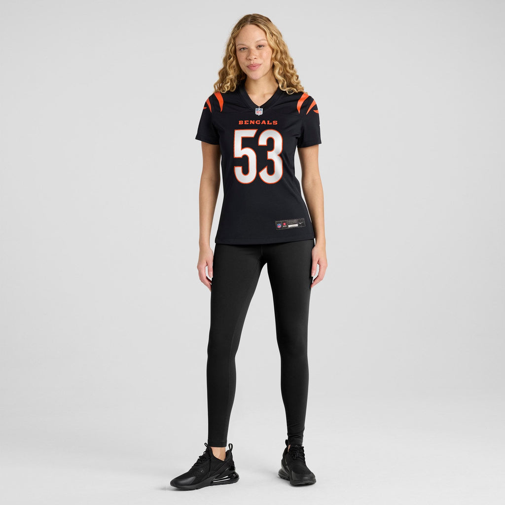 Women's Cincinnati Bengals Boye Mafe Nike Black Team Game Jersey
