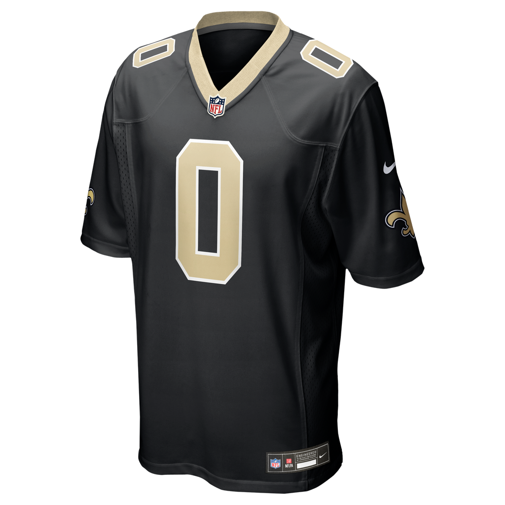 Men's New Orleans Saints Jordyn Tyson Nike Black 2026 Nfl Draft First Round Pick No 8 Team Game Jersey