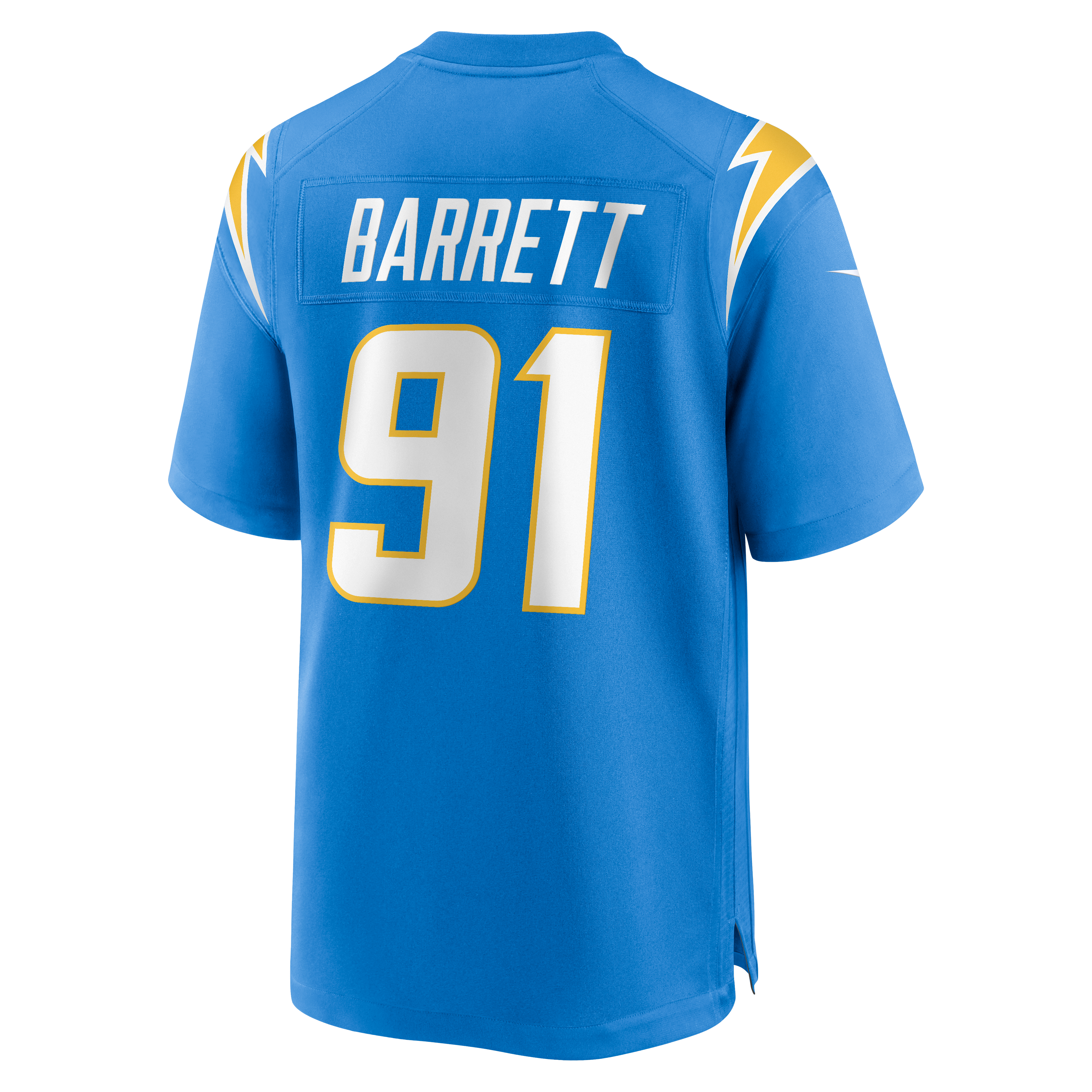Men's Los Angeles Chargers Nick Barrett Nike Powder Blue Team Game Jersey