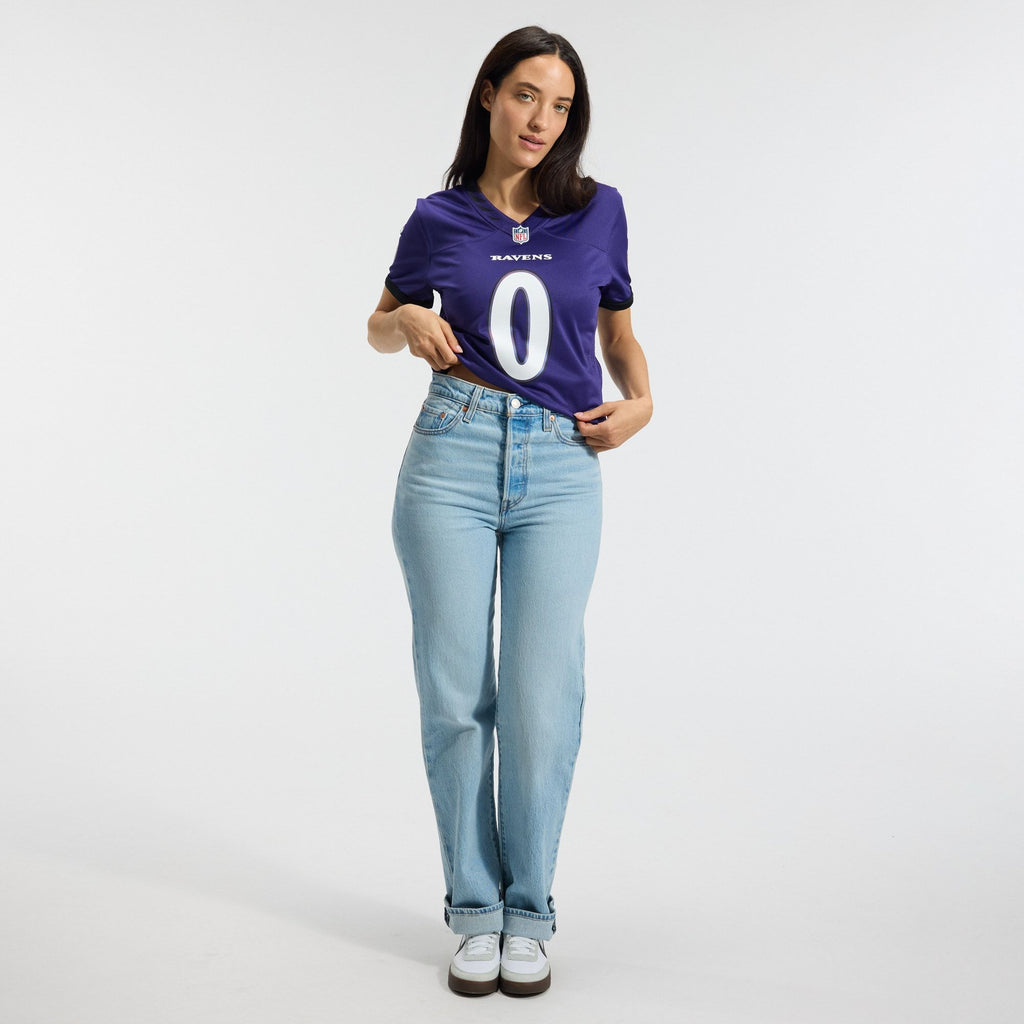 Women's Baltimore Ravens Roquan Smith Nike Purple Team Game Jersey