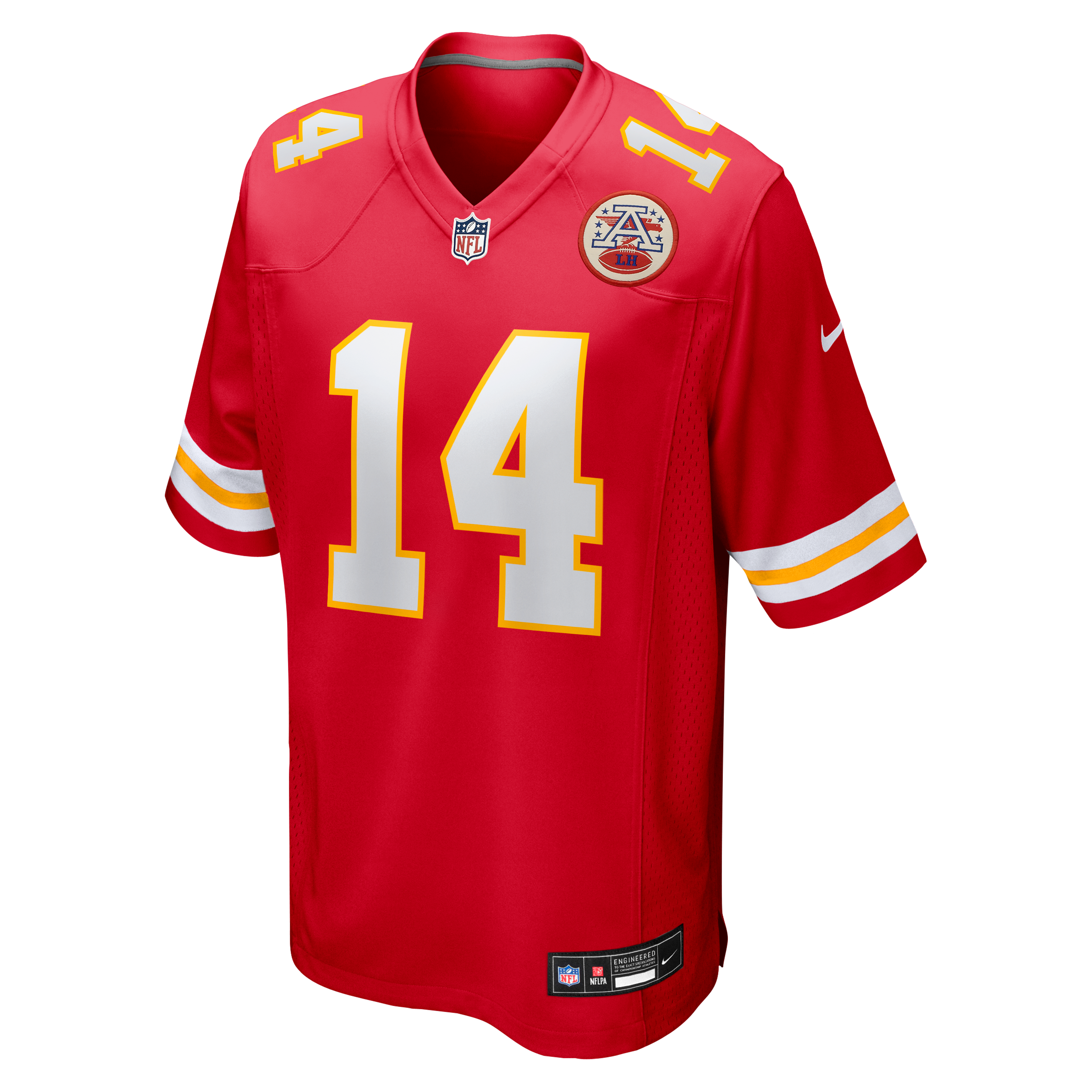 Men's Kansas City Chiefs Garrett Nussmeier Nike Red Game Jersey