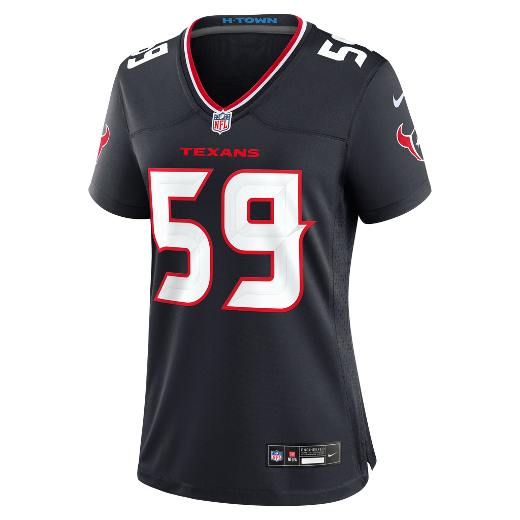 Women's Houston Texans Demeco Ryans Nike Navy Team Retired Game Jersey