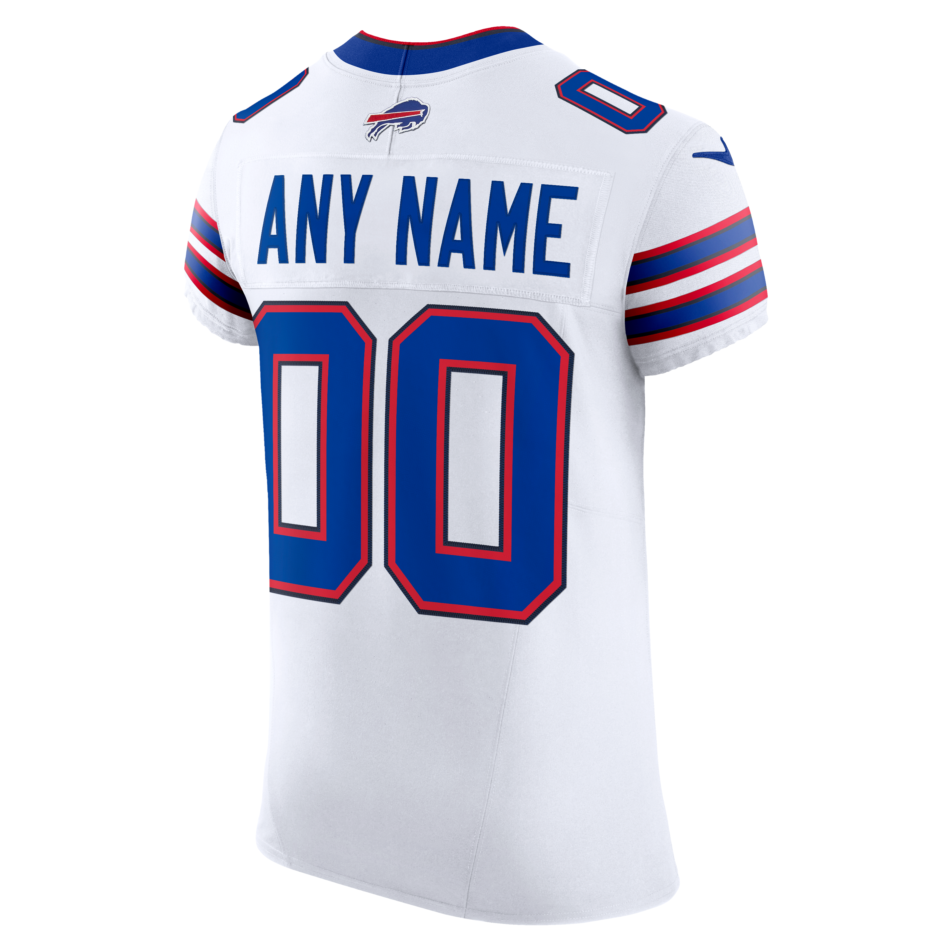 Men's Buffalo Bills Nike White Vapor Fuse Elite Custom Jersey
