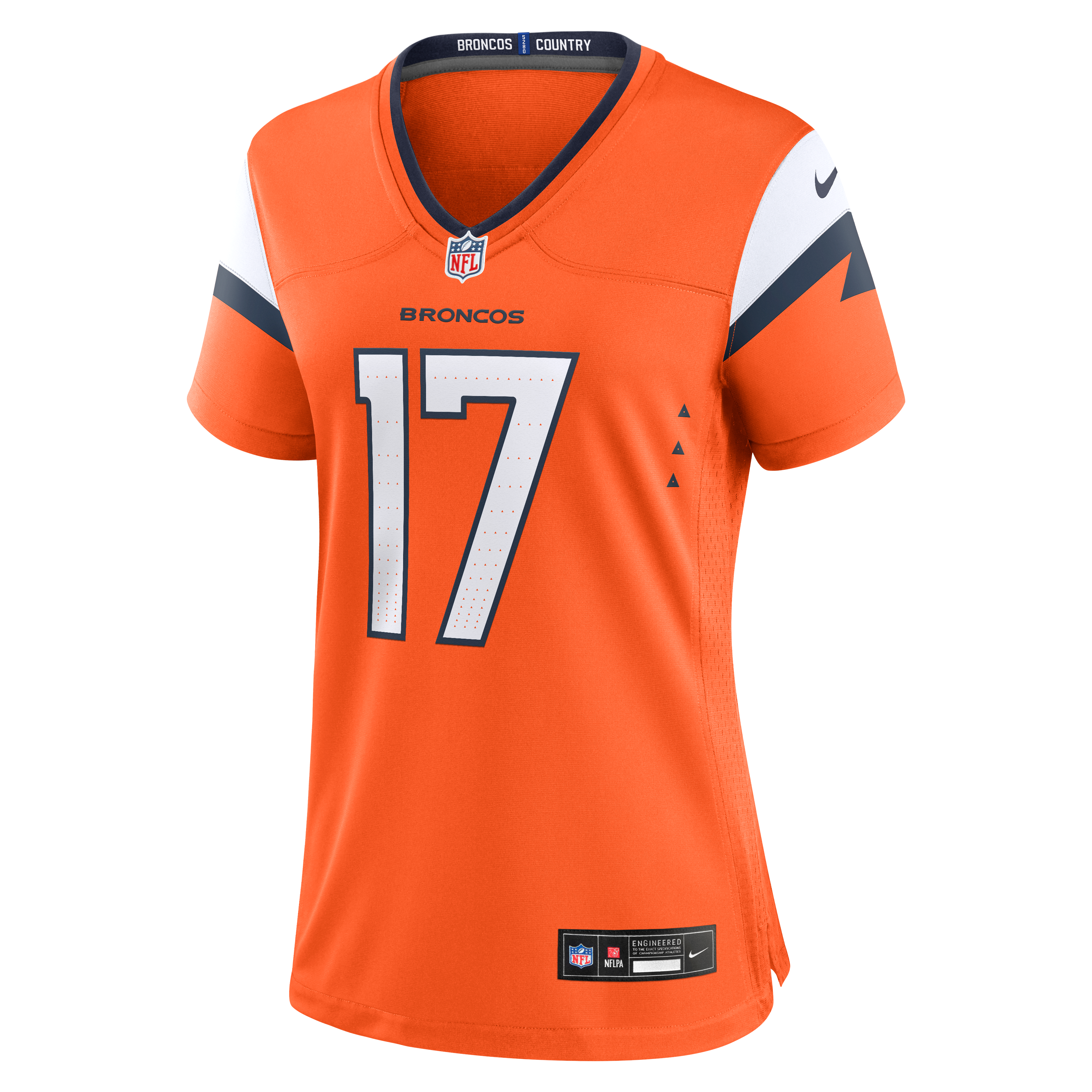 Women's Denver Broncos Jaylen Waddle Nike Orange Game Jersey