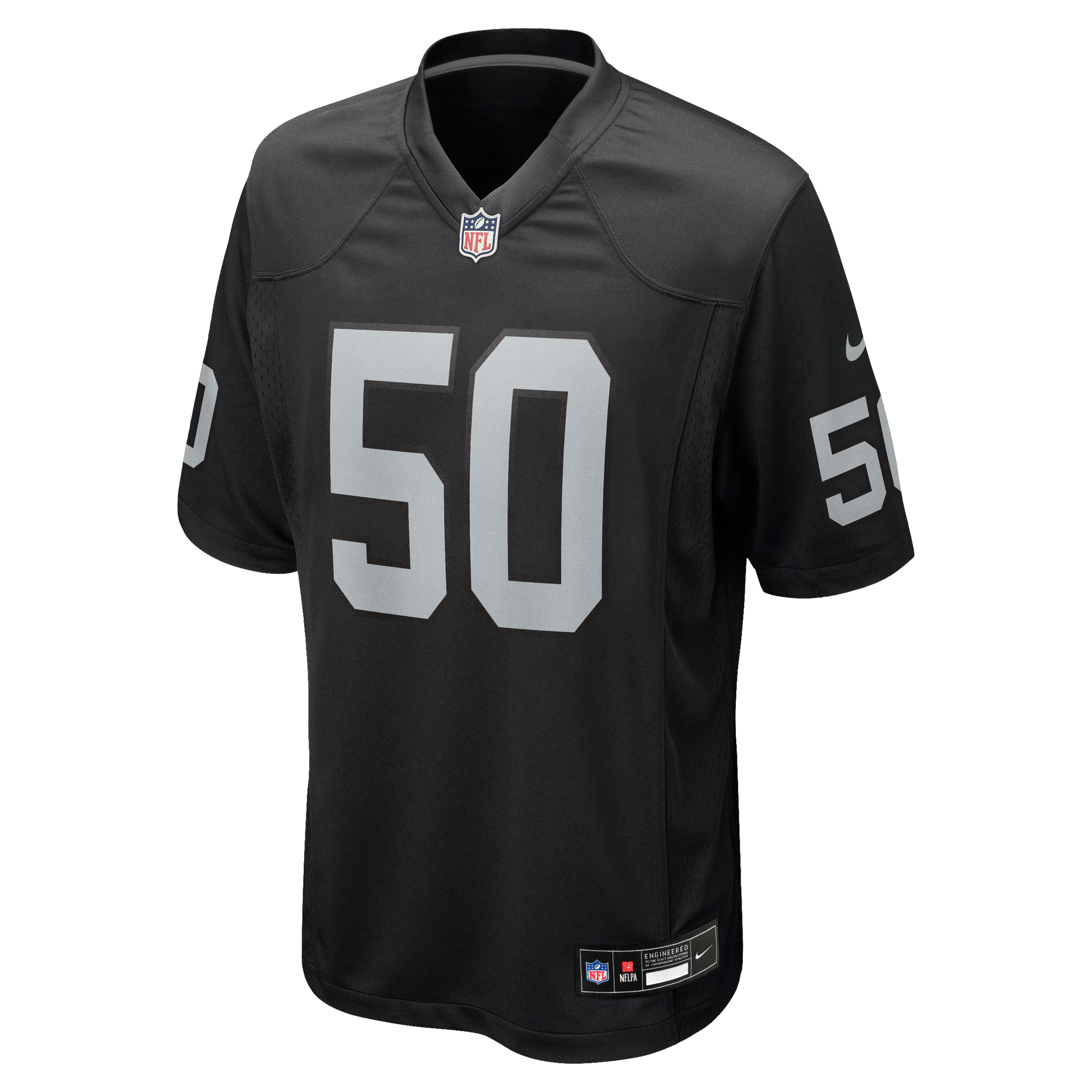 Men's Las Vegas Raiders Segun Olubi Nike Black Team Game Jersey