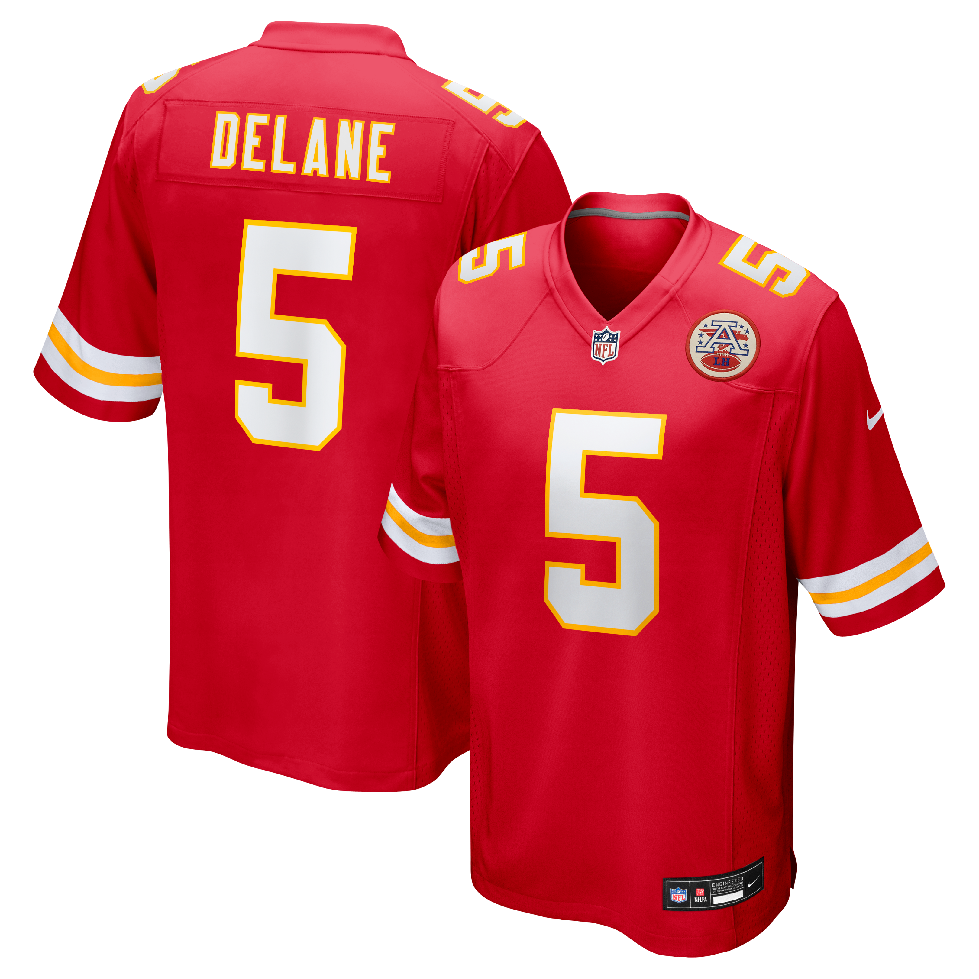 Men's Kansas City Chiefs Nike Red 2026 Nfl Draft First Round Pick No 6 Team Game Jersey