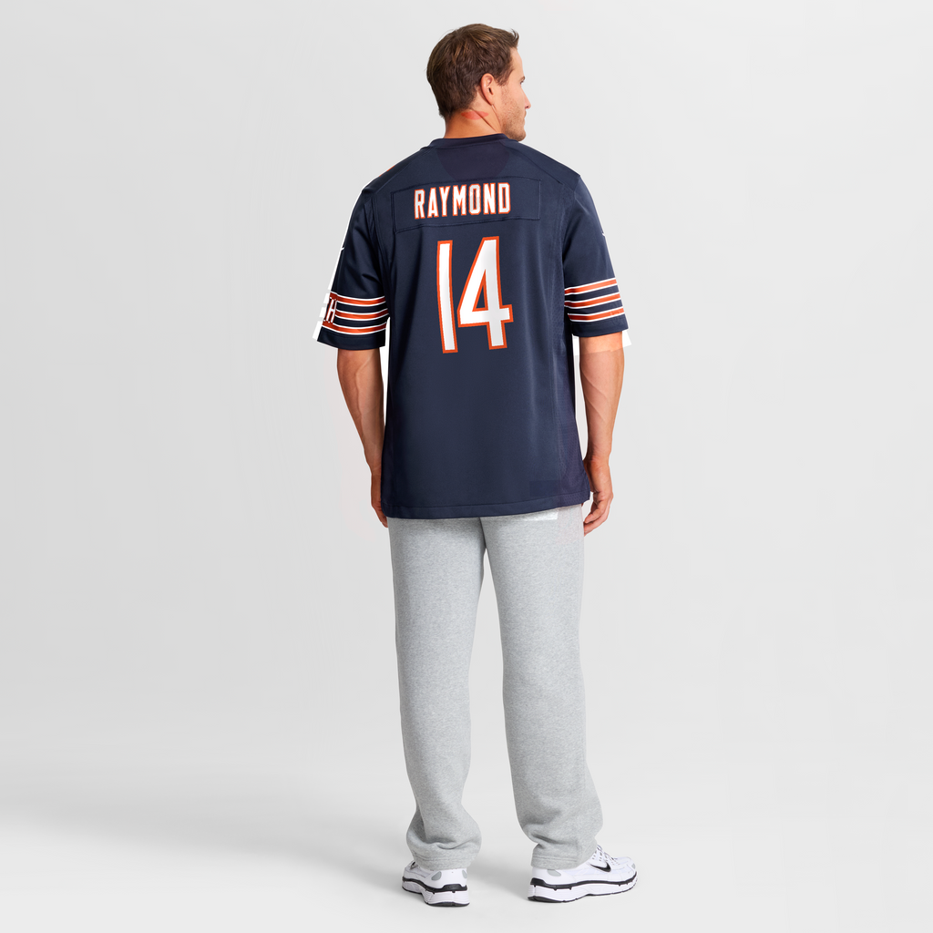 Men's Chicago Bears Kalif Raymond Nike Navy Team Game Jersey