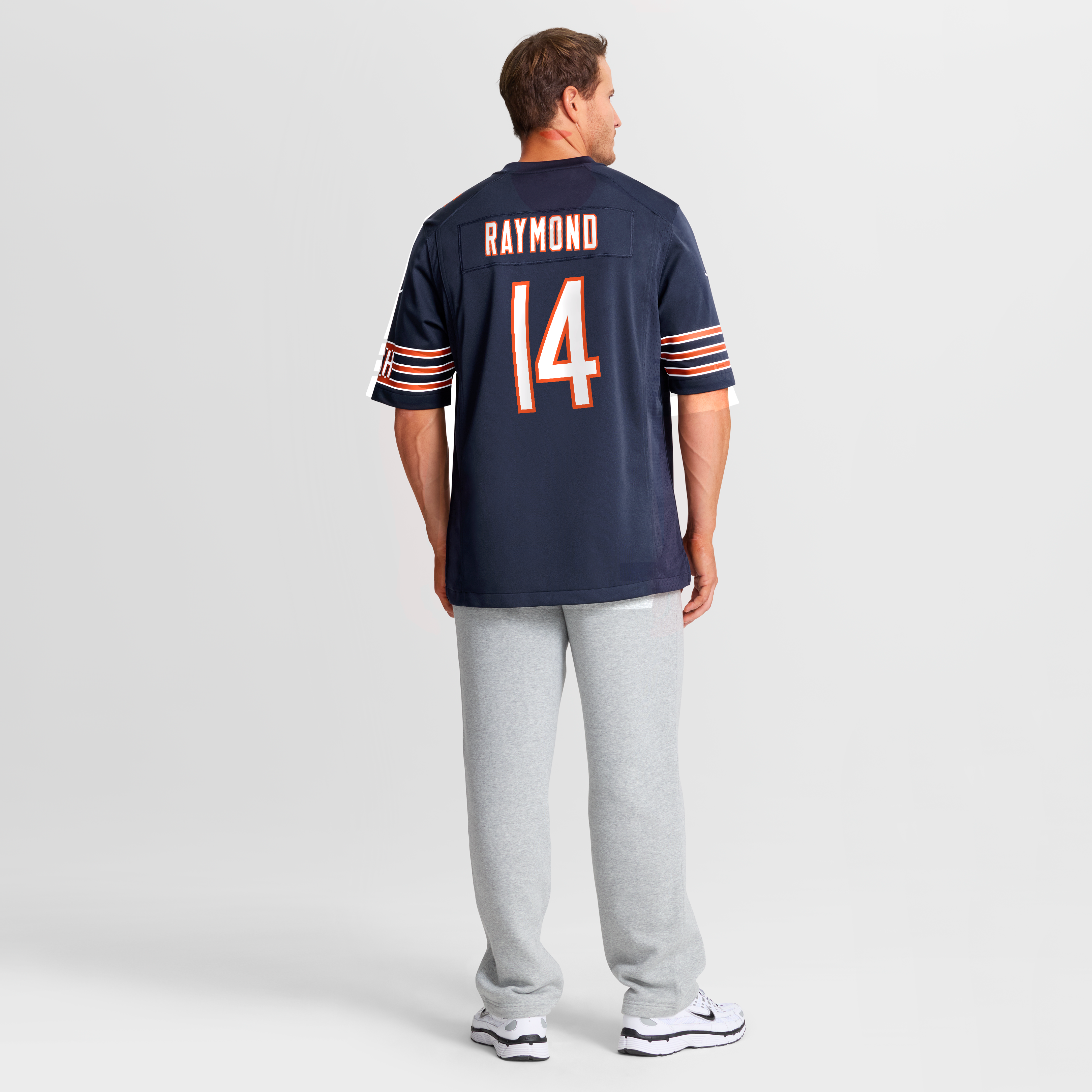 Men's Chicago Bears Kalif Raymond Nike Navy Team Game Jersey