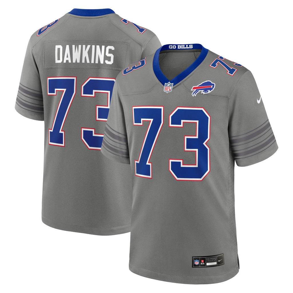Men's Buffalo Bills Dion Dawkins Nike Gray Nickel City Game Jersey