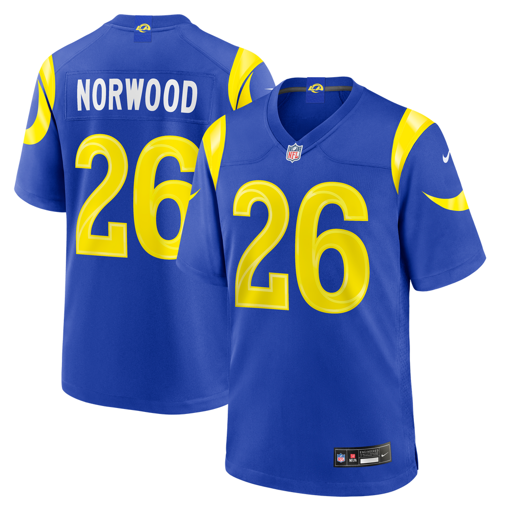 Men's Los Angeles Rams Drey Norwood Nike Royal Game Jersey