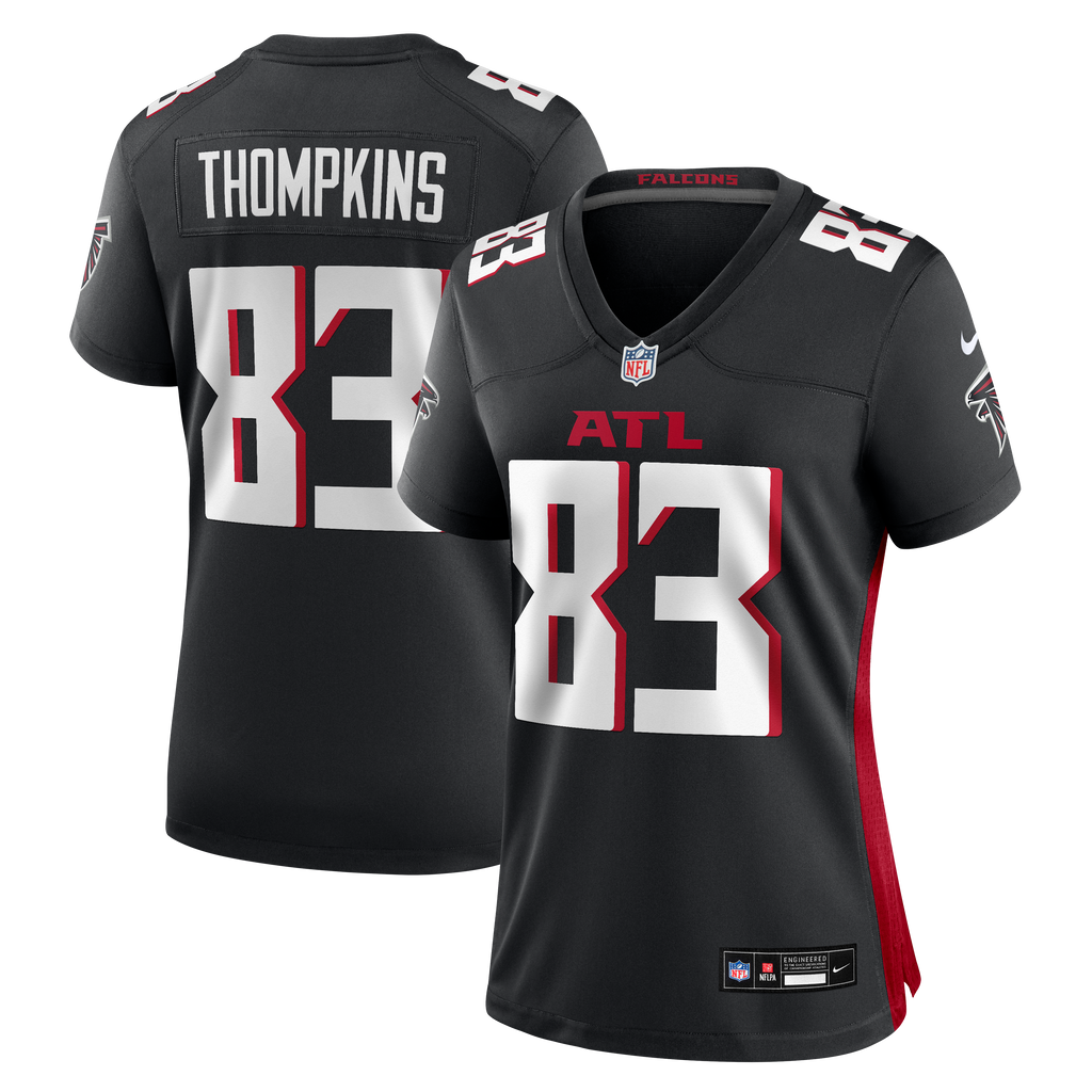 Women's Atlanta Falcons Deven Thompkins Nike Black Team Game Jersey