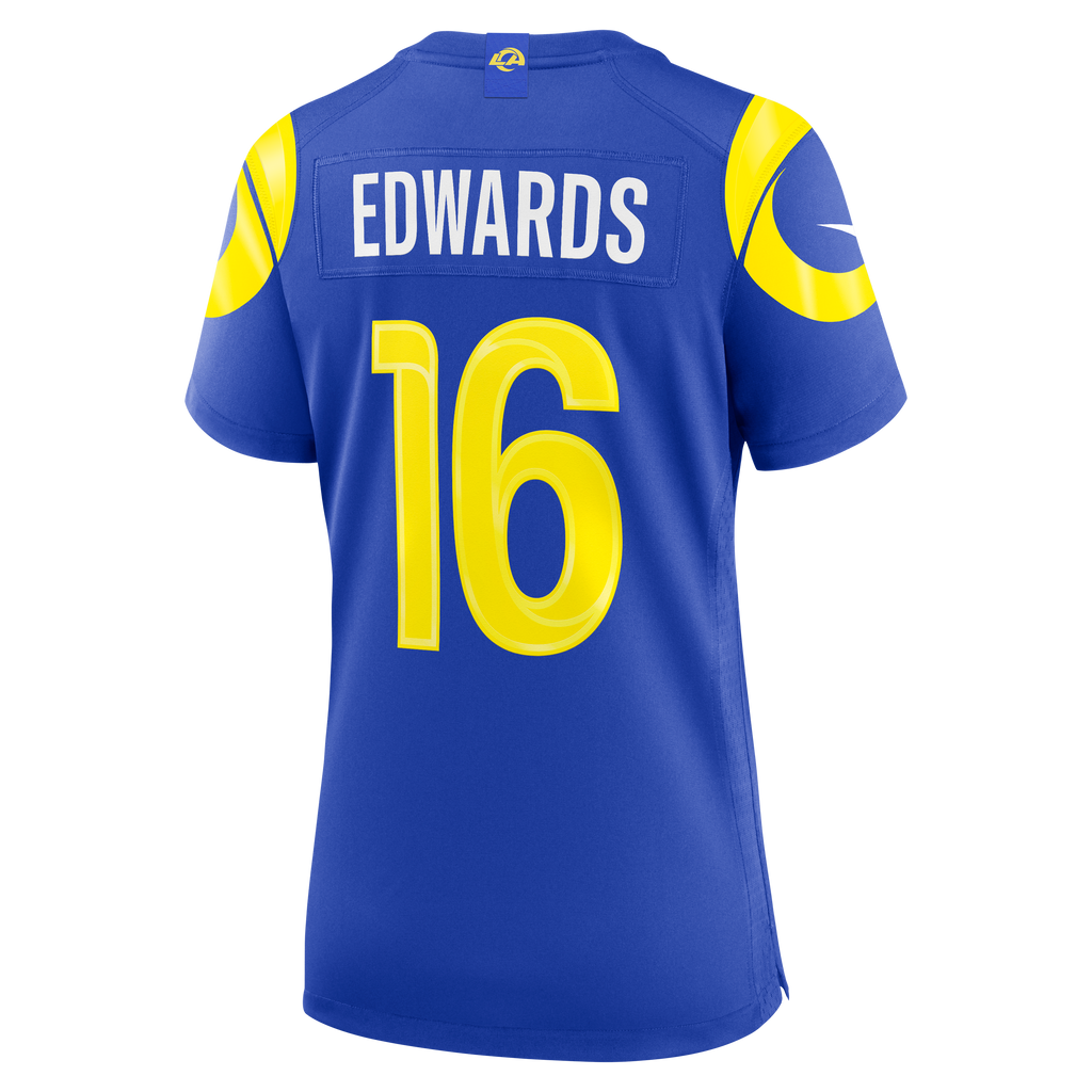 Women's Los Angeles Rams Tru Edwards Nike Royal Team Game Jersey