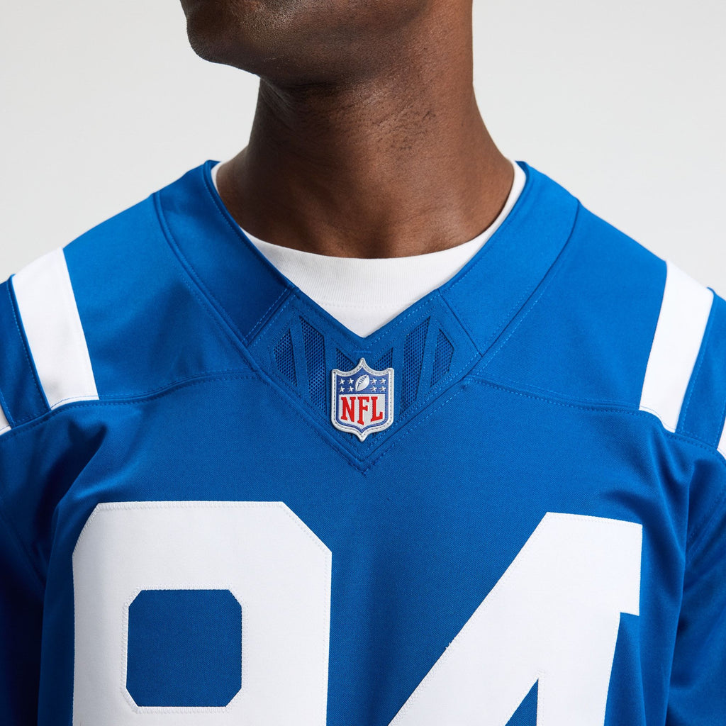 Men's Indianapolis Colts Tyler Warren Nike Royal Team Vapor Fuse Stitched Limited Jersey